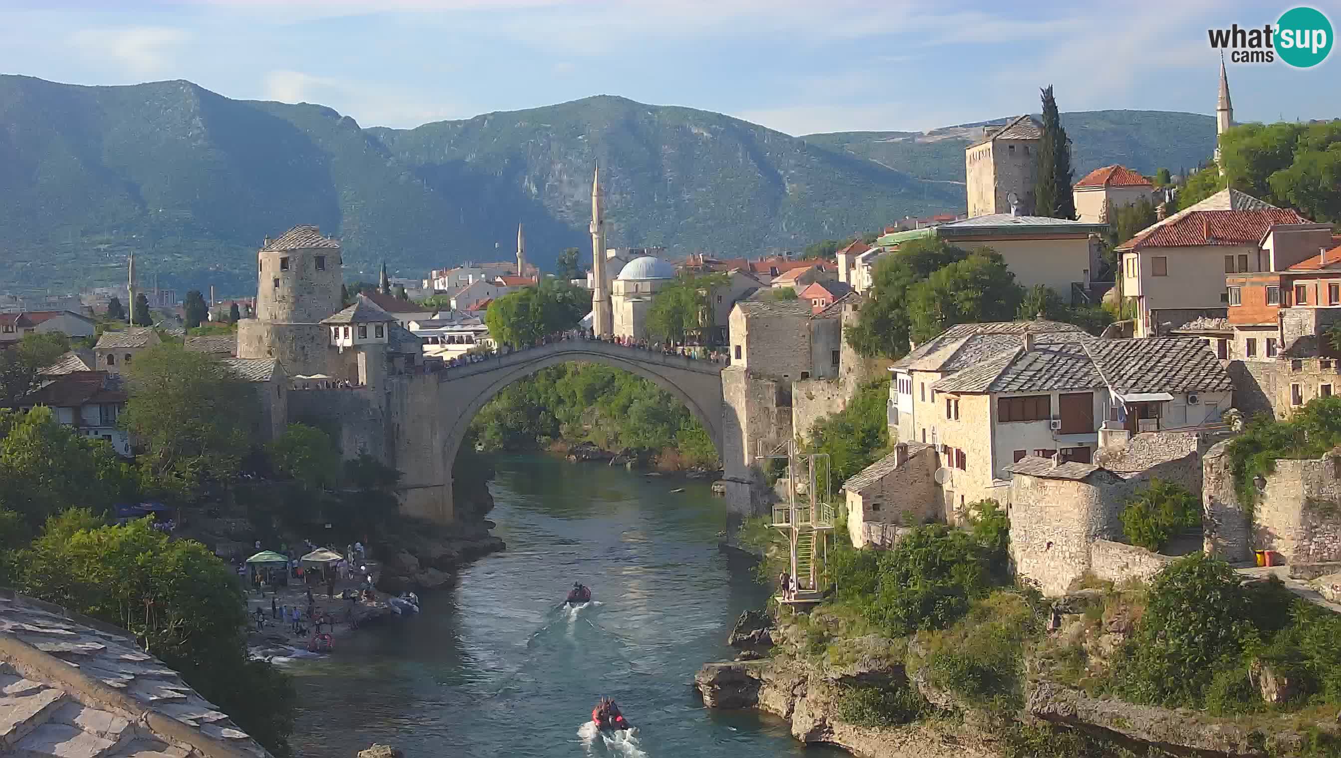 Cámara web de Mostar – El Viejo Puente sobre el río Neretva