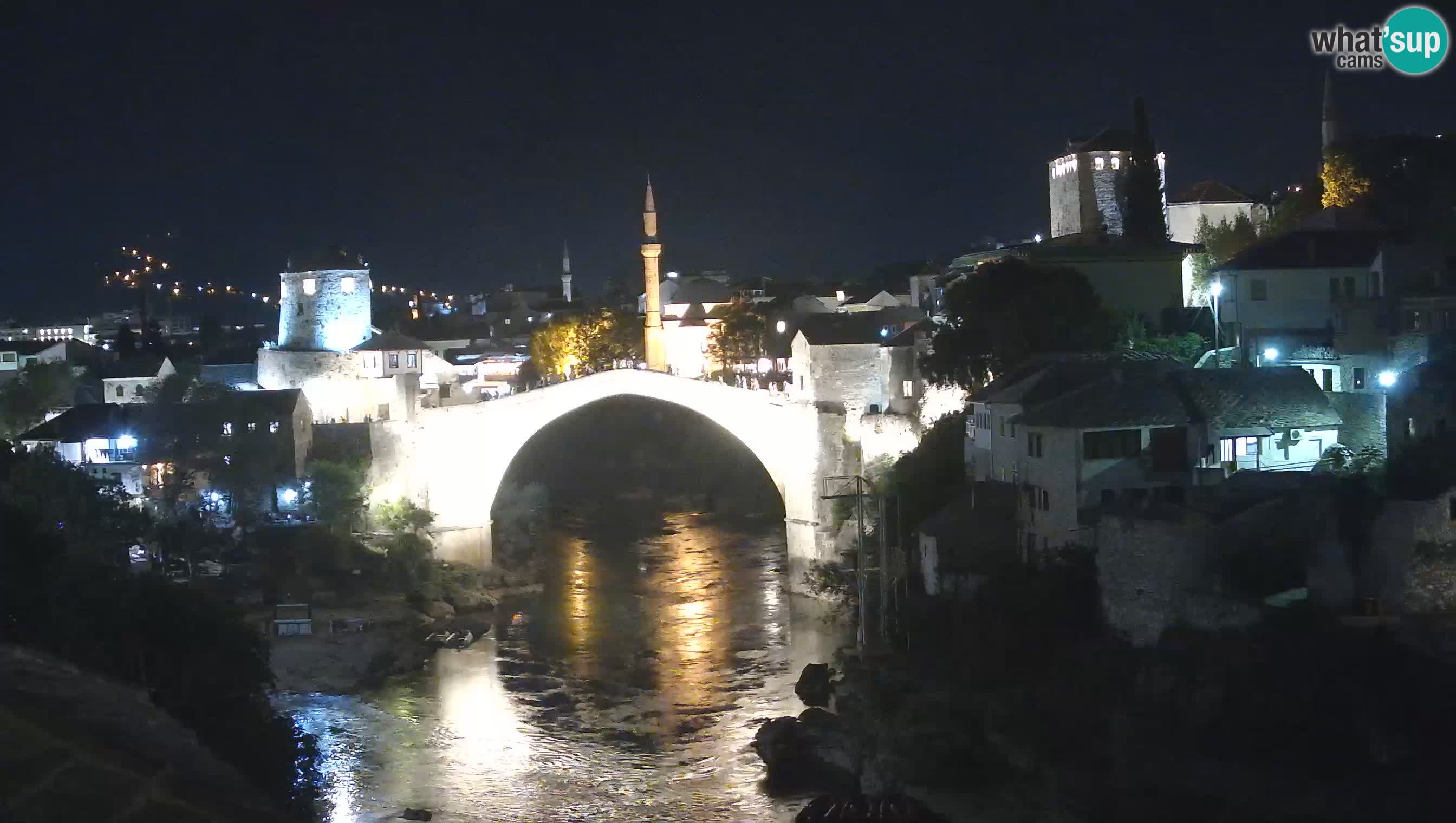 Webcam de Mostar – Le Vieux Pont sur la rivière Neretva