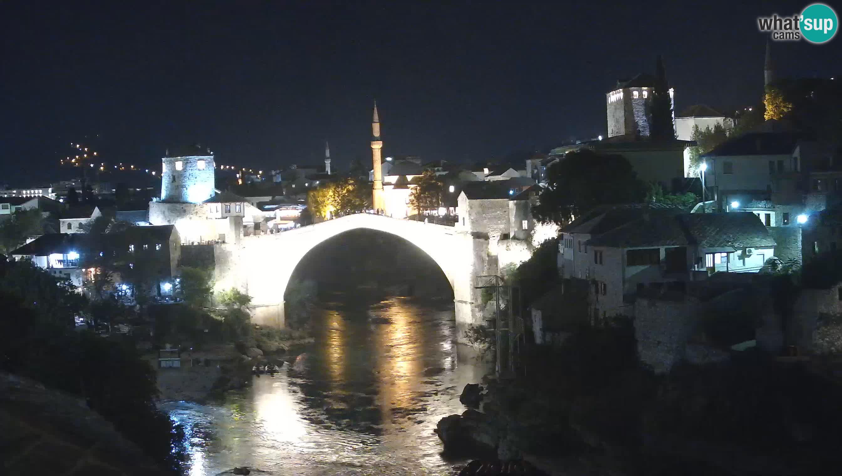 Webcam de Mostar – Le Vieux Pont sur la rivière Neretva