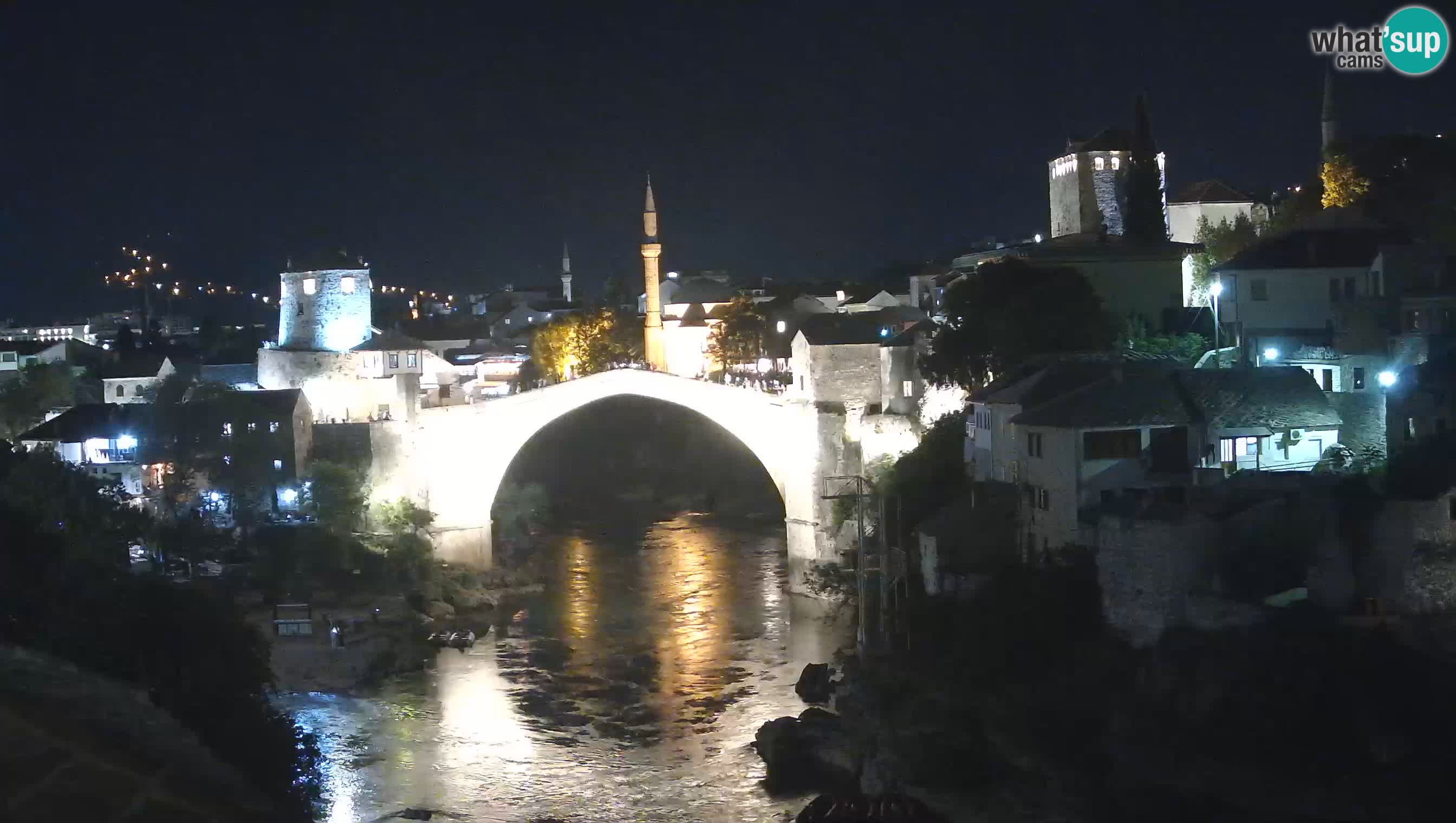 Cámara web de Mostar – El Viejo Puente sobre el río Neretva