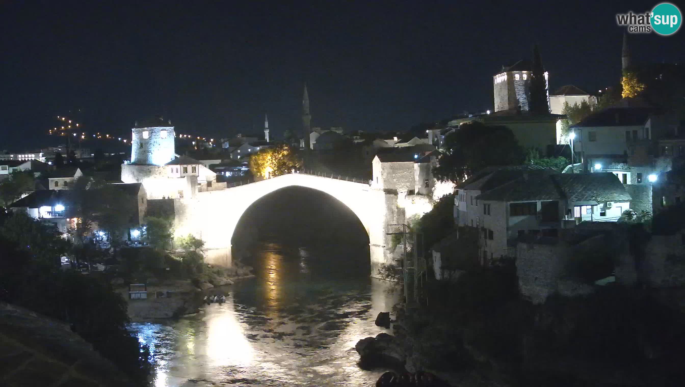 Webcam de Mostar – Le Vieux Pont sur la rivière Neretva