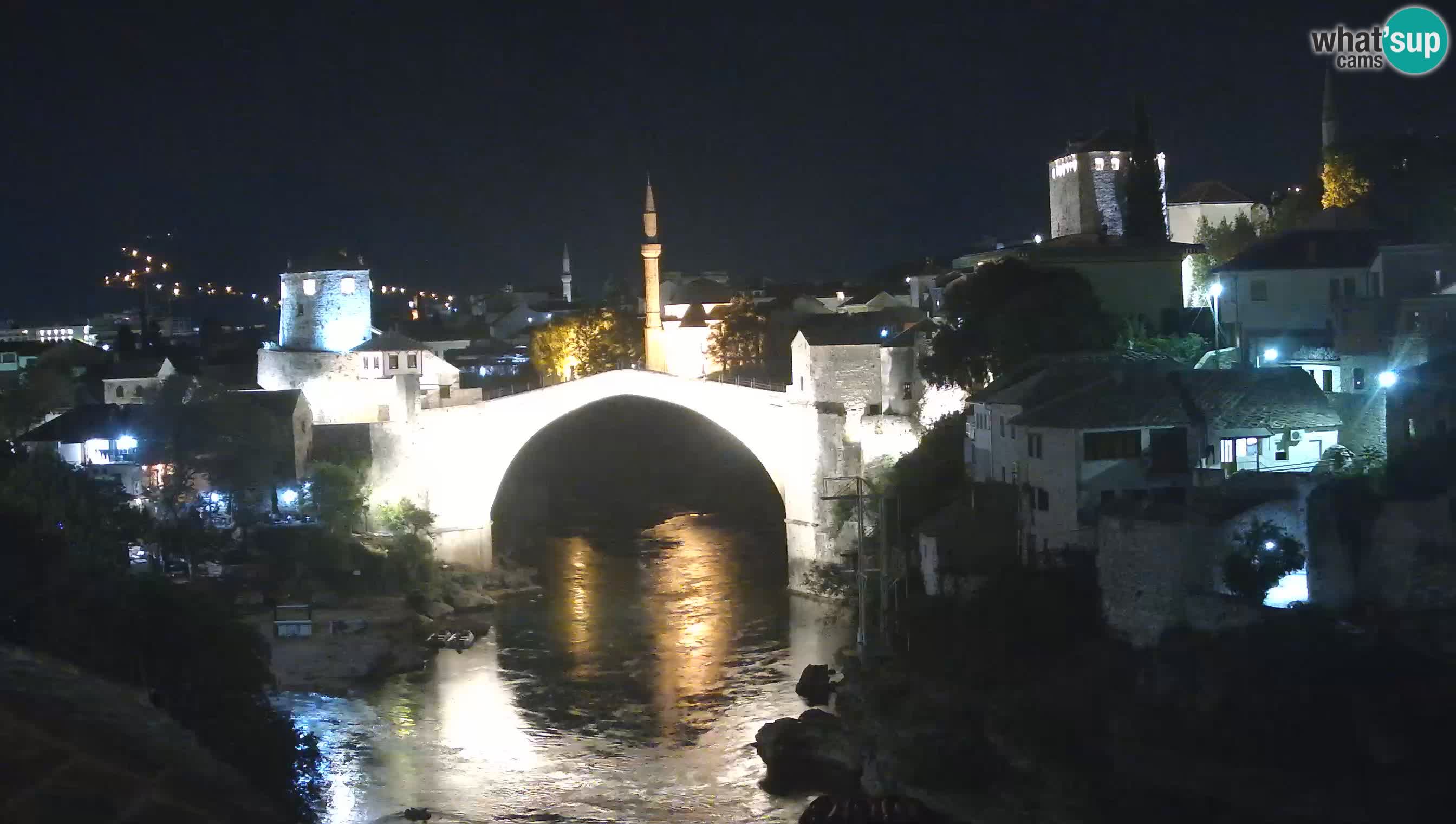 Webcam de Mostar – Le Vieux Pont sur la rivière Neretva