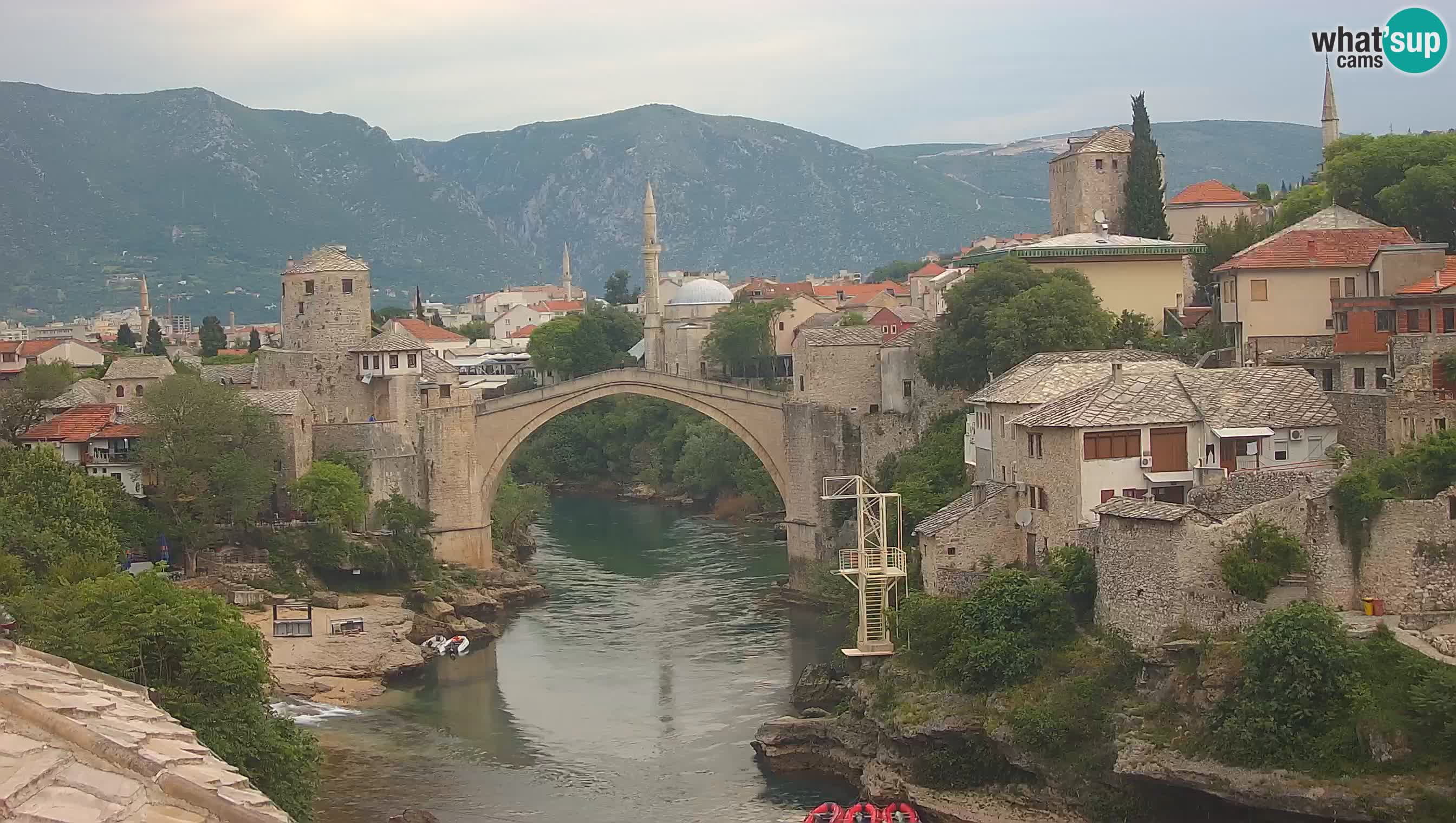 Mostar web kamera – Stari Most i rijeka Neretva – Goa Mostar