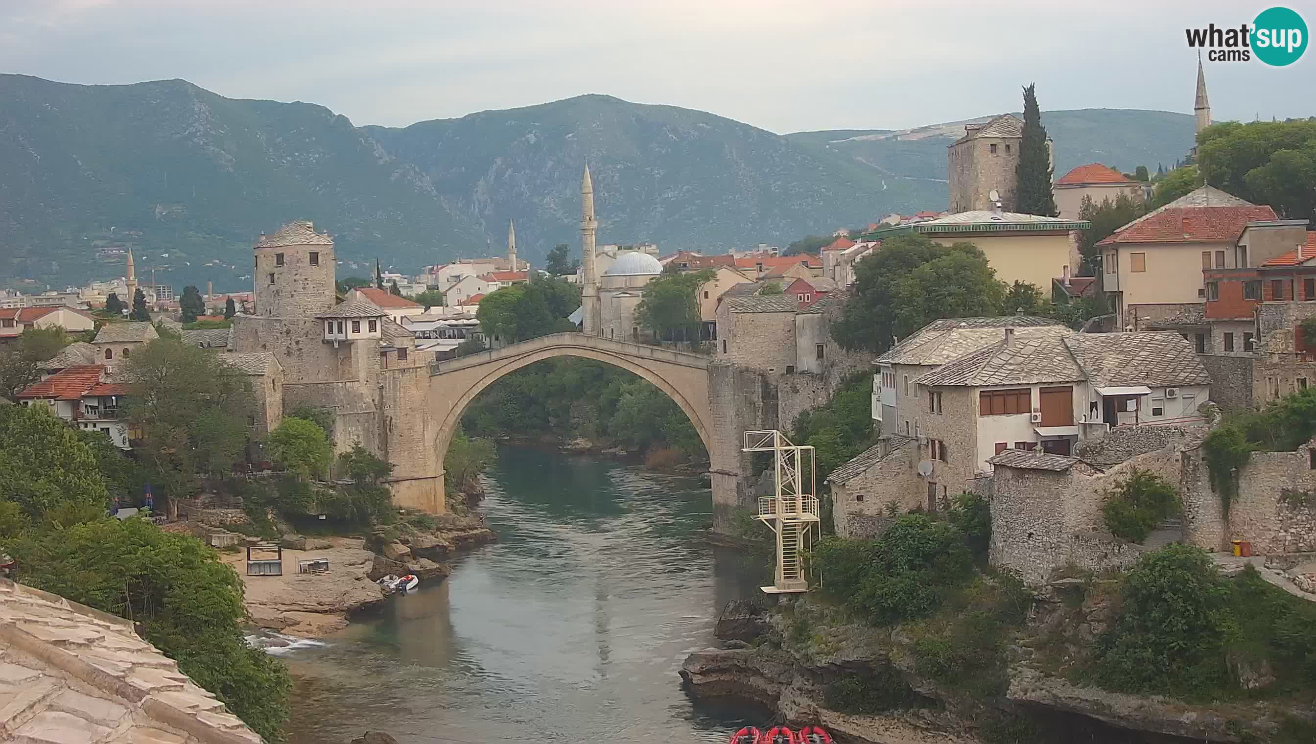 Mostar web kamera – Stari Most i rijeka Neretva – Goa Mostar