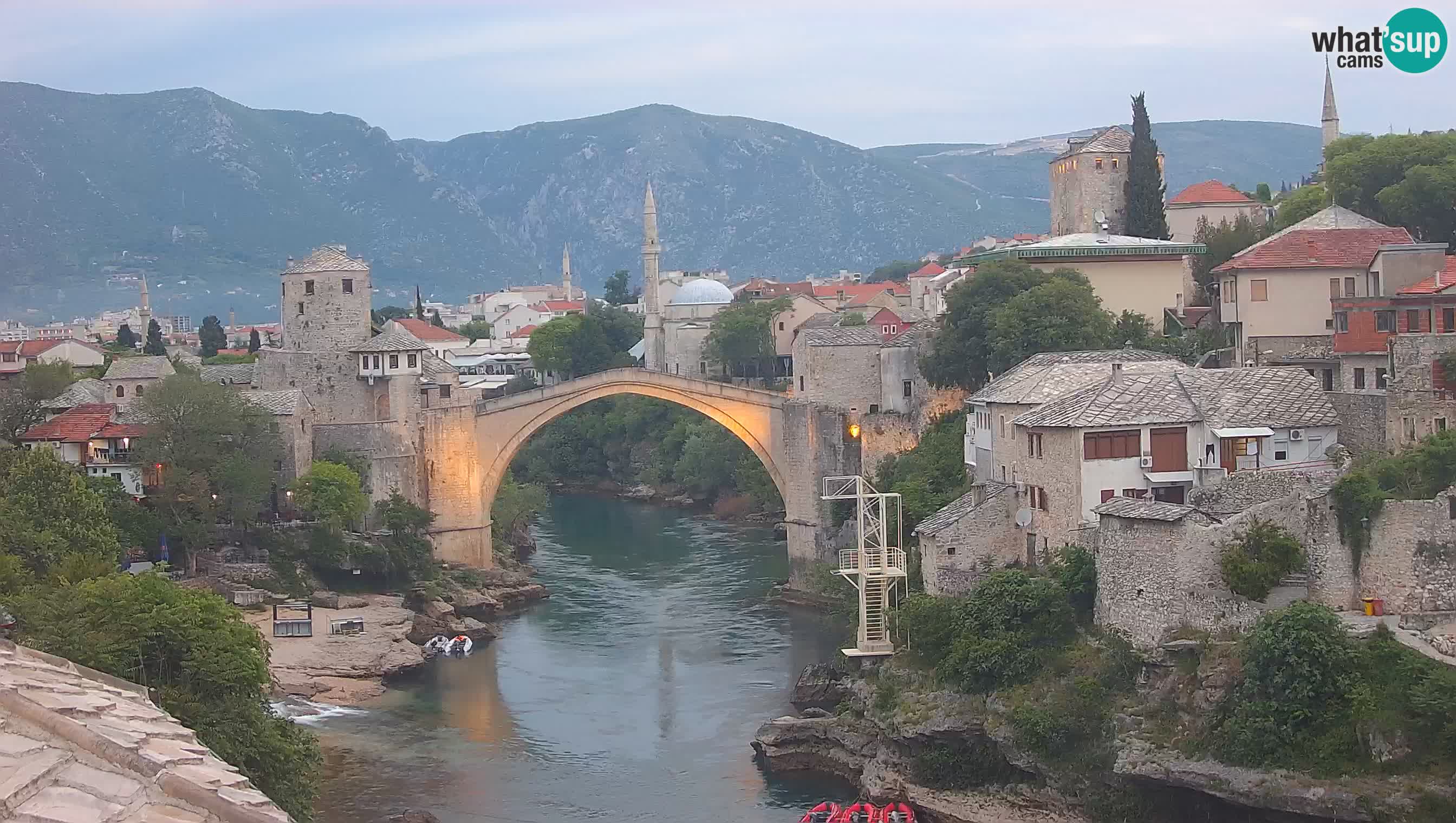 Mostar web kamera – Stari Most i rijeka Neretva – Goa Mostar