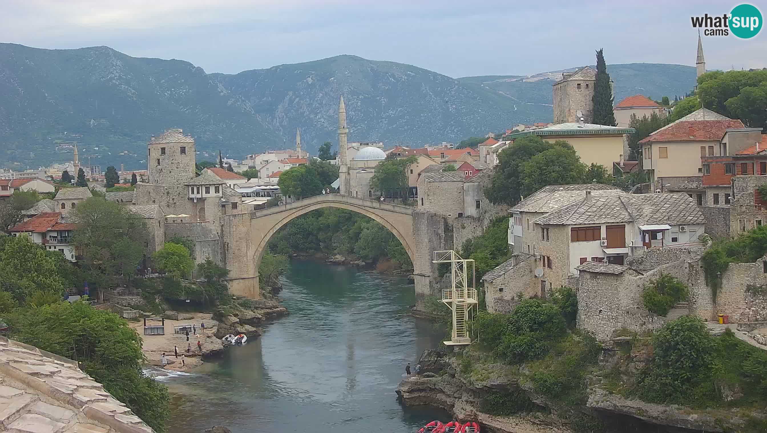 Webcam Mostar – Il Ponte Vecchio sul fiume Neretva