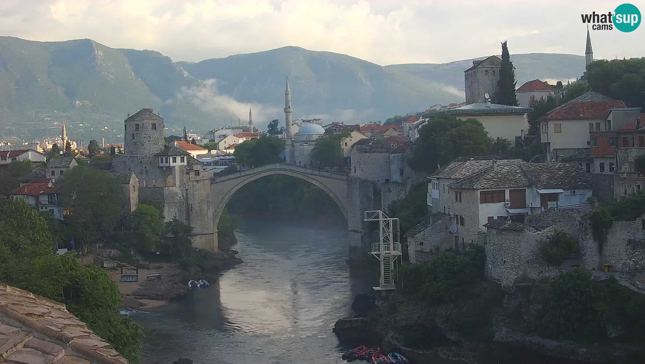 Cámara web de Mostar – El Viejo Puente sobre el río Neretva