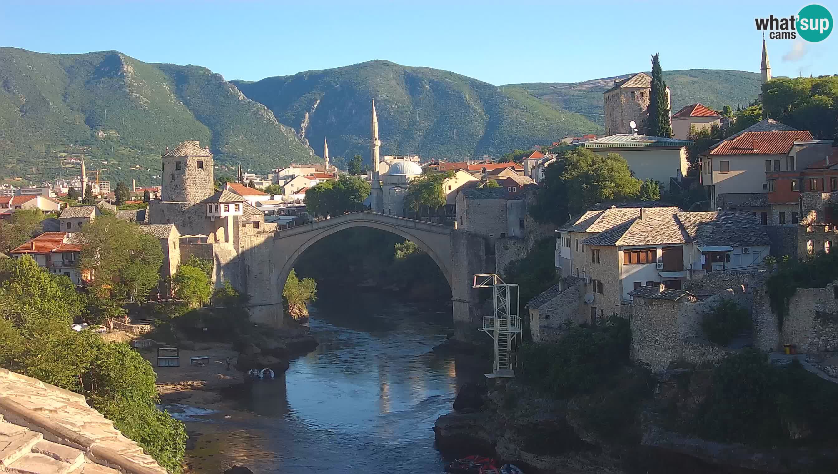 Mostar web kamera – Stari Most i rijeka Neretva – Goa Mostar