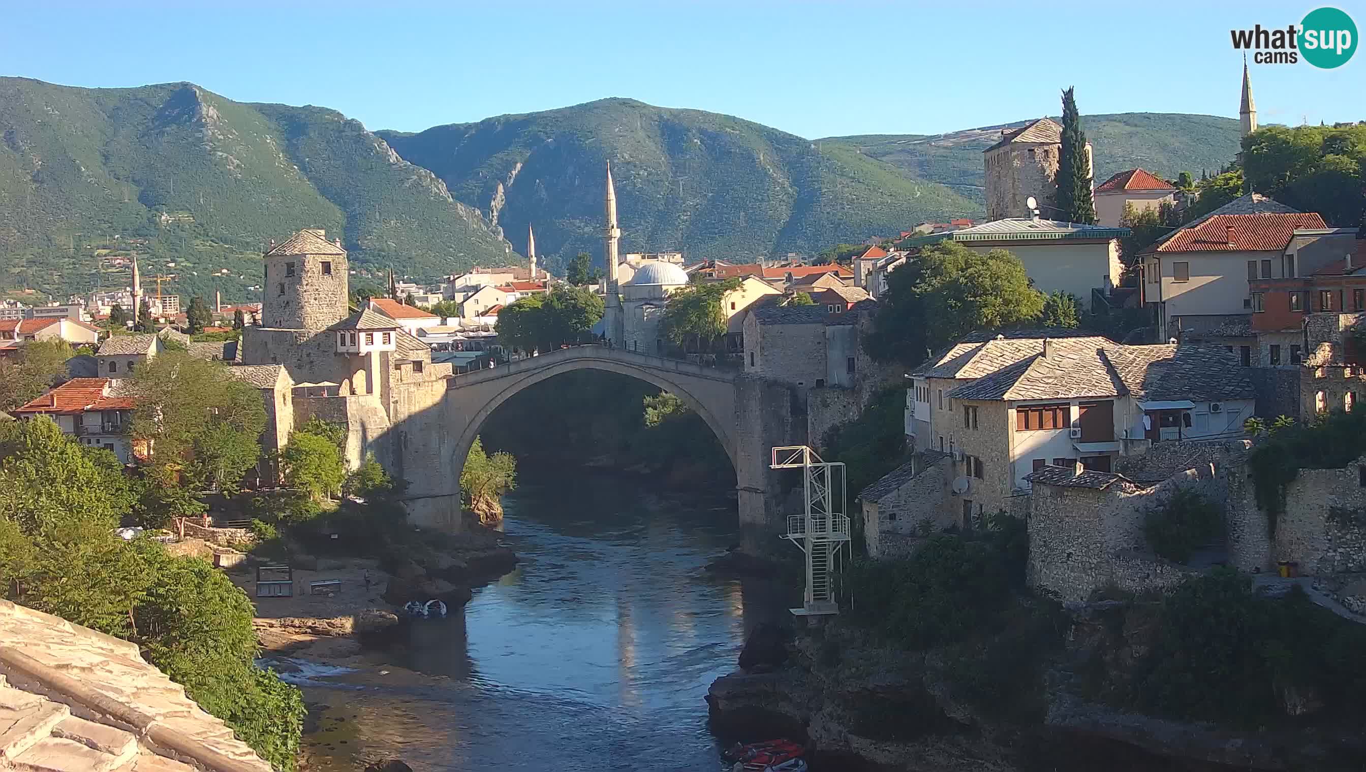 Mostar web kamera – Stari Most i rijeka Neretva – Goa Mostar
