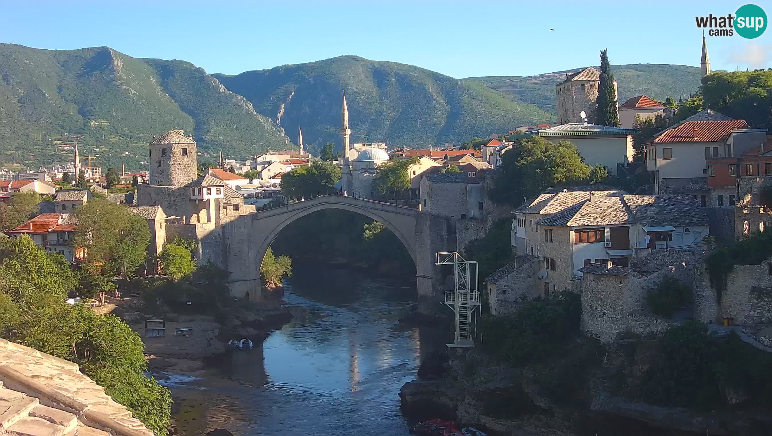 Mostar web kamera – Stari Most i rijeka Neretva – Goa Mostar