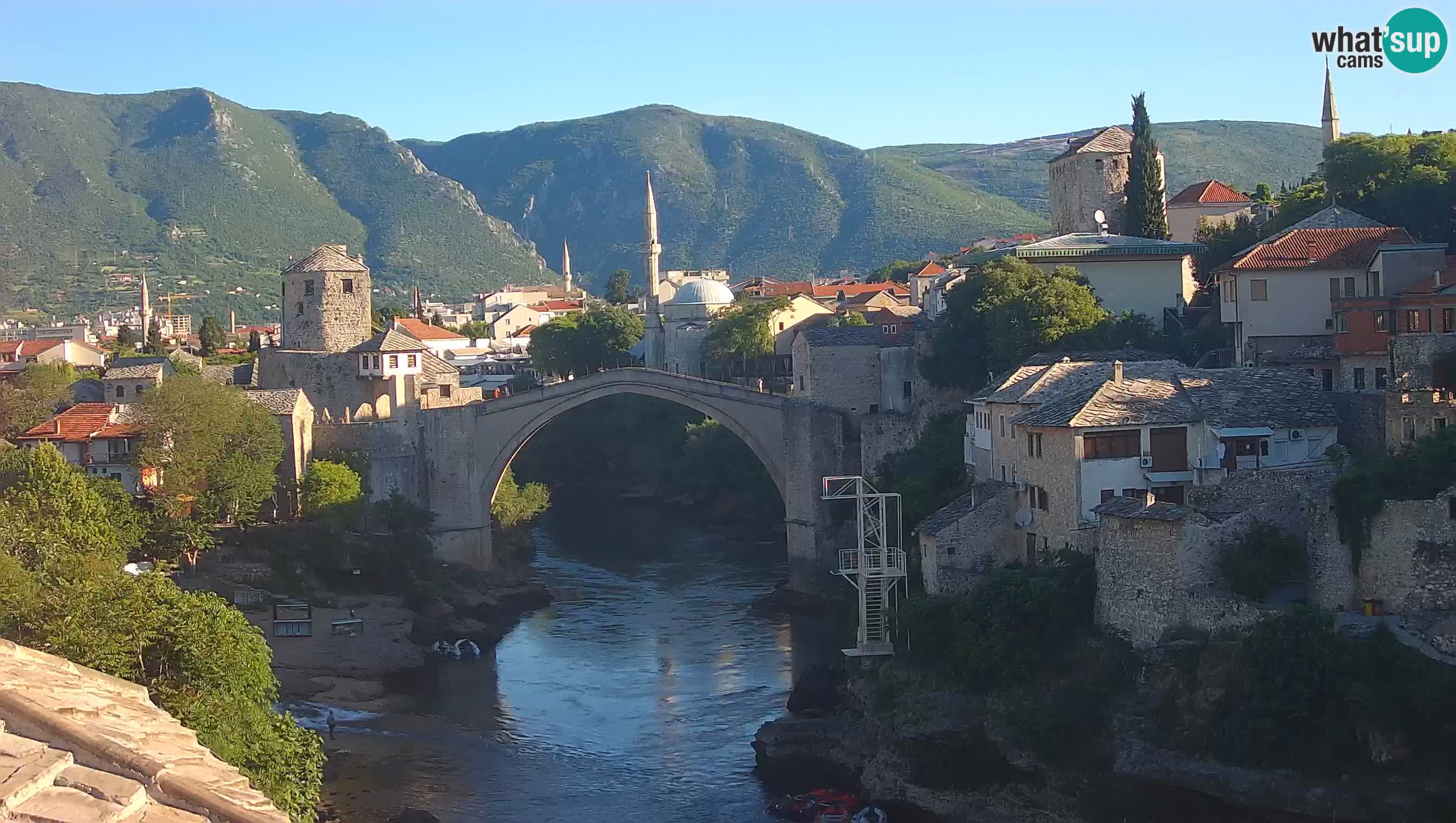 Mostar web kamera – Stari Most i rijeka Neretva – Goa Mostar