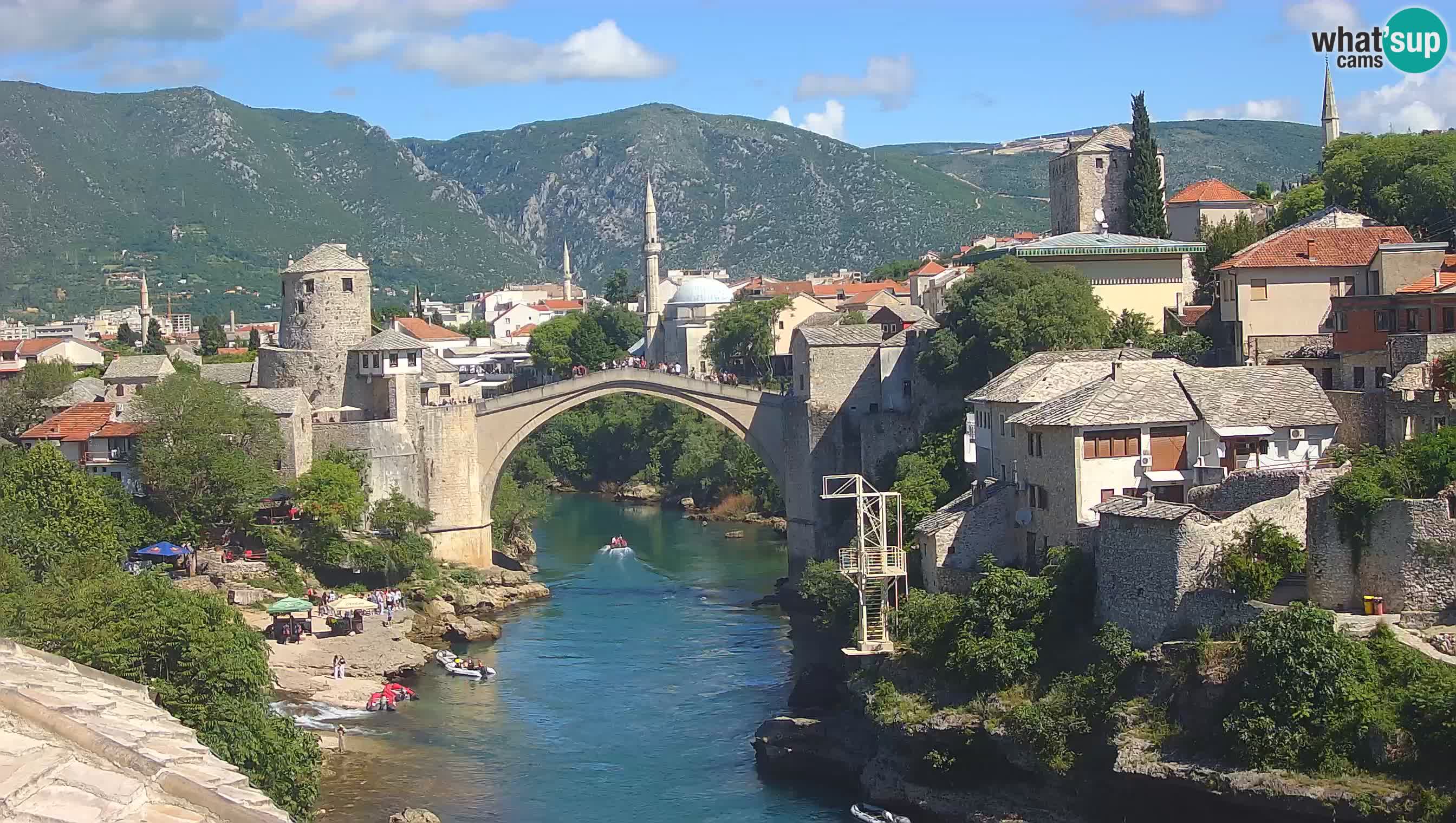 Cámara web de Mostar – El Viejo Puente sobre el río Neretva