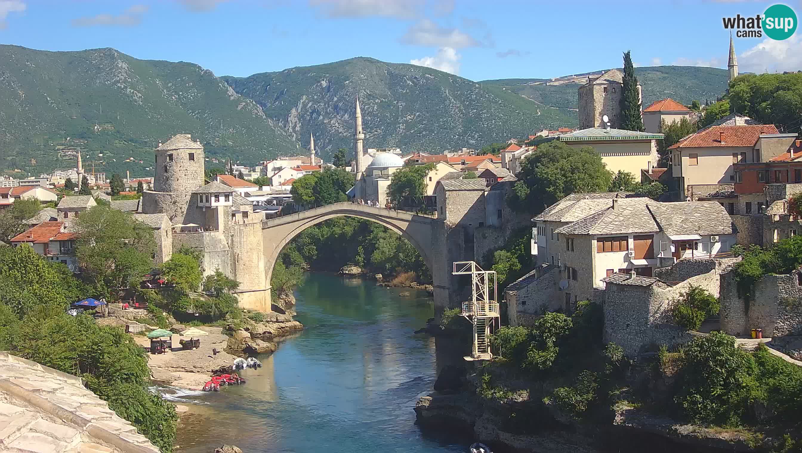 Webcam Mostar – Il Ponte Vecchio sul fiume Neretva