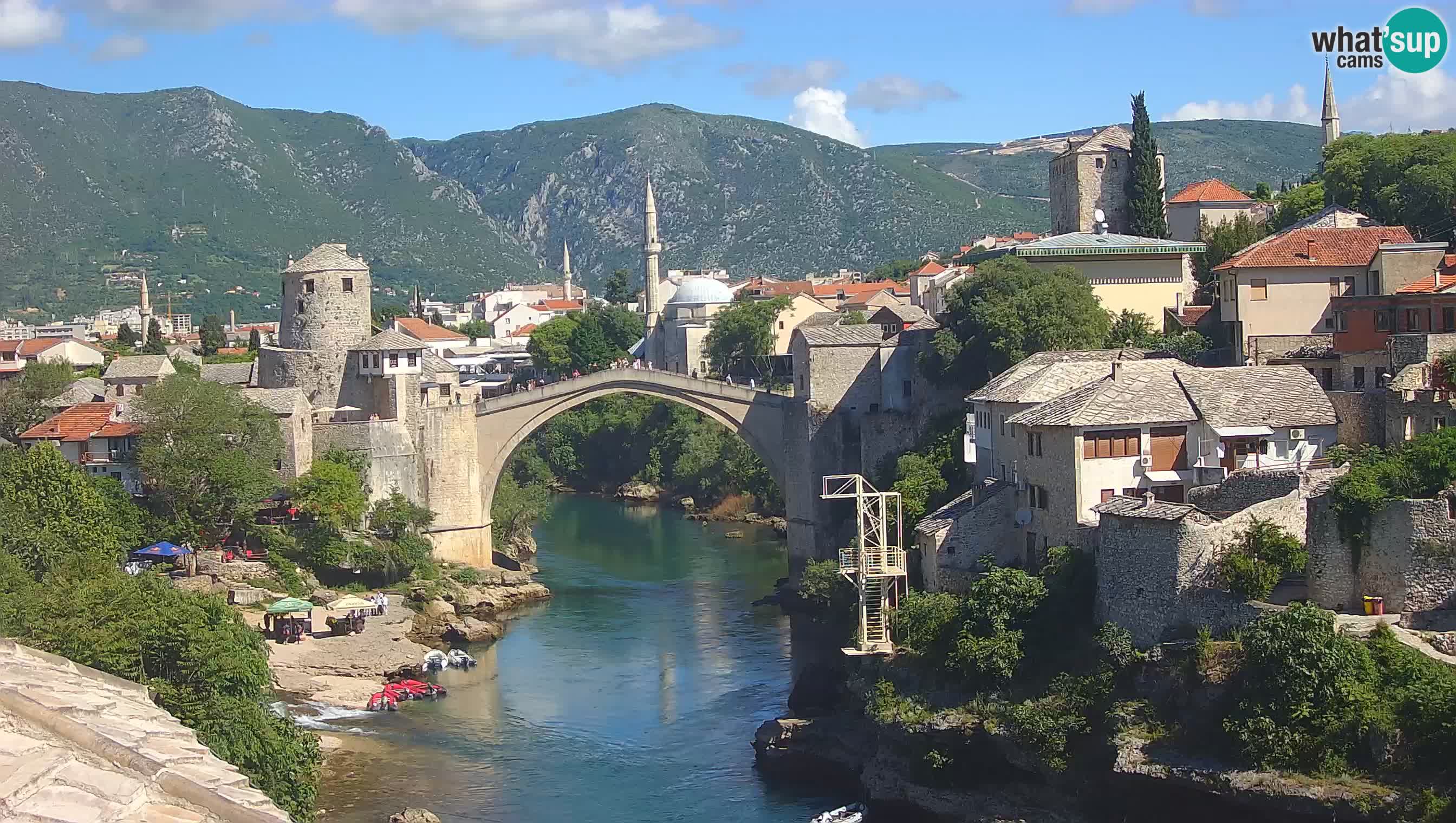 Mostar webcam – LIVE Old Bridge and Neretva river