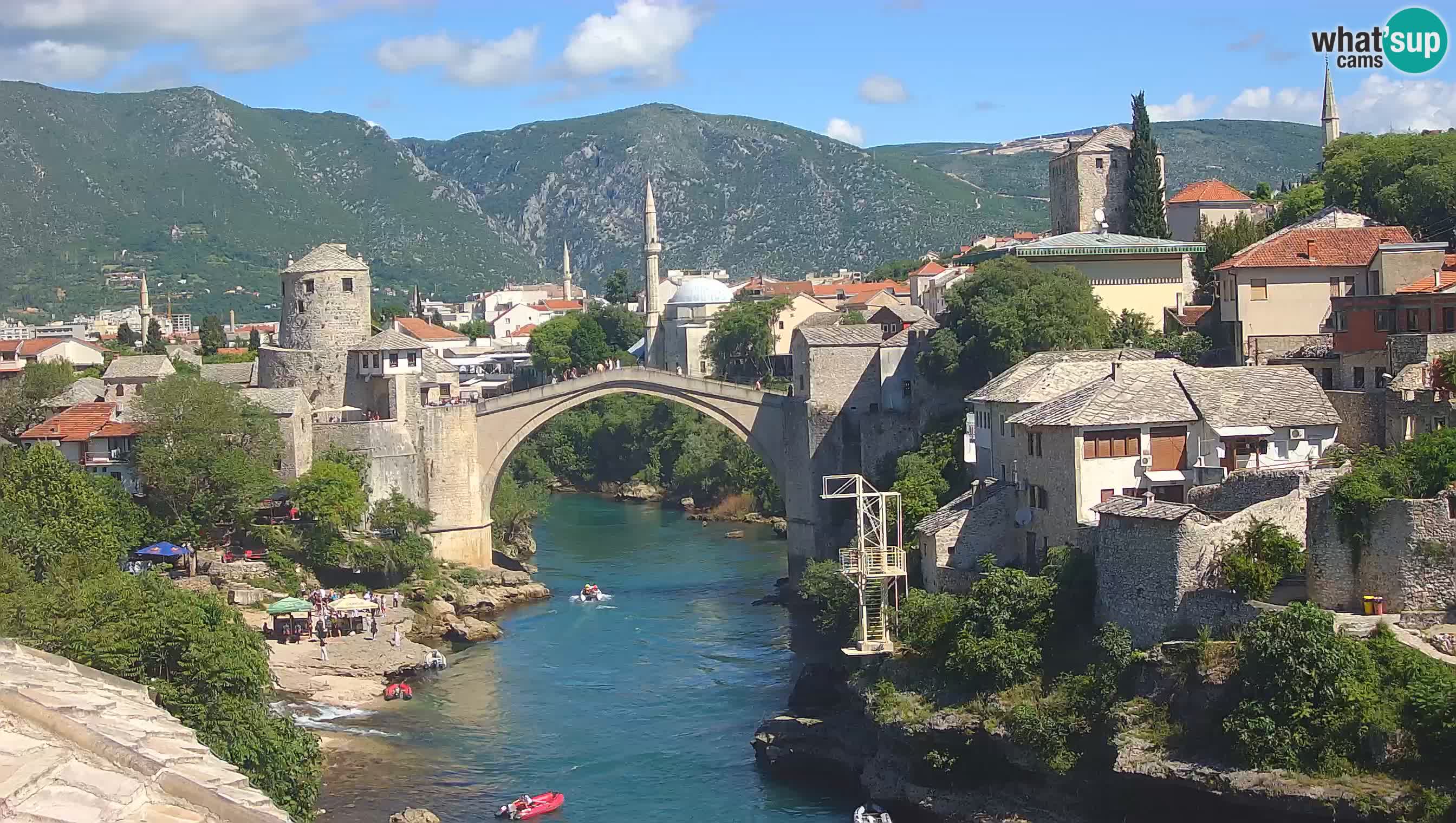 Mostar web kamera – Stari Most i rijeka Neretva – Goa Mostar