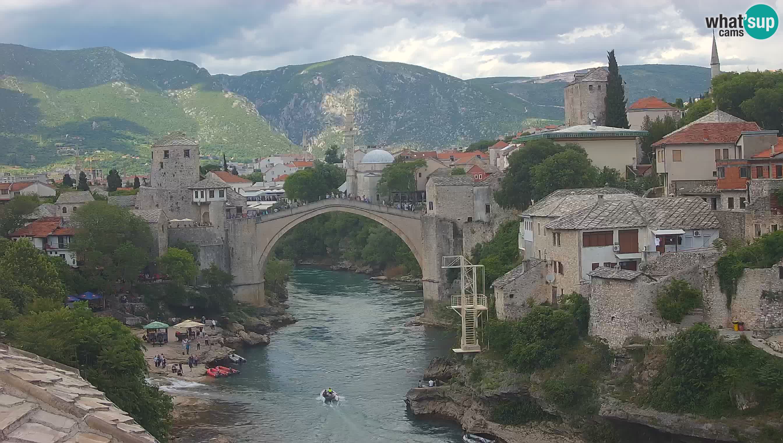 Mostar web kamera – Stari Most i rijeka Neretva – Goa Mostar