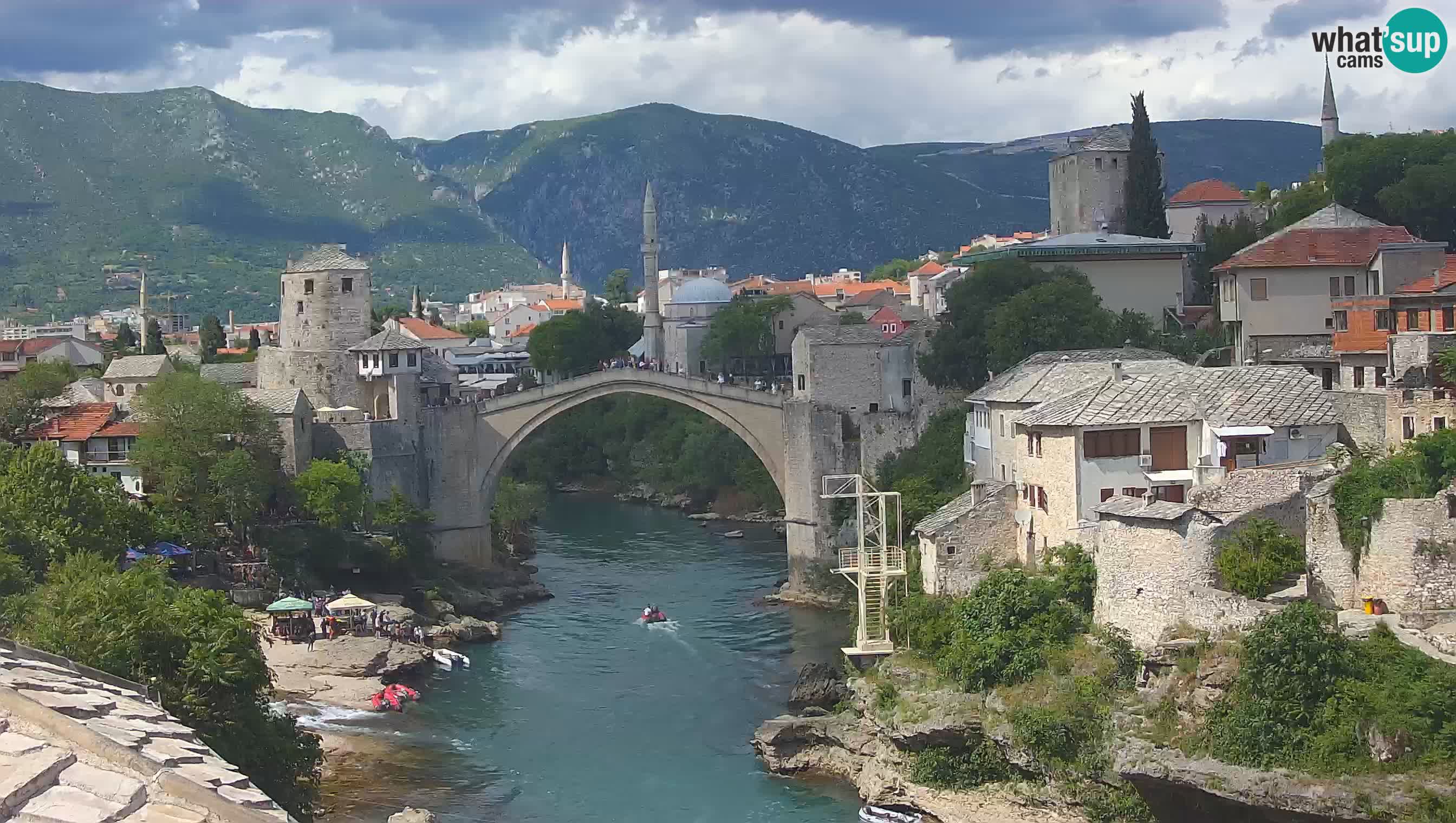 Mostar web kamera – Stari Most i rijeka Neretva – Goa Mostar