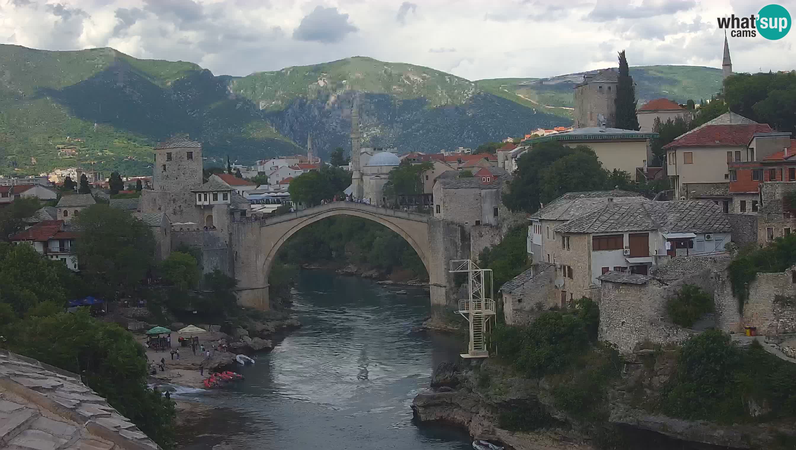 Mostar web kamera – Stari Most i rijeka Neretva – Goa Mostar