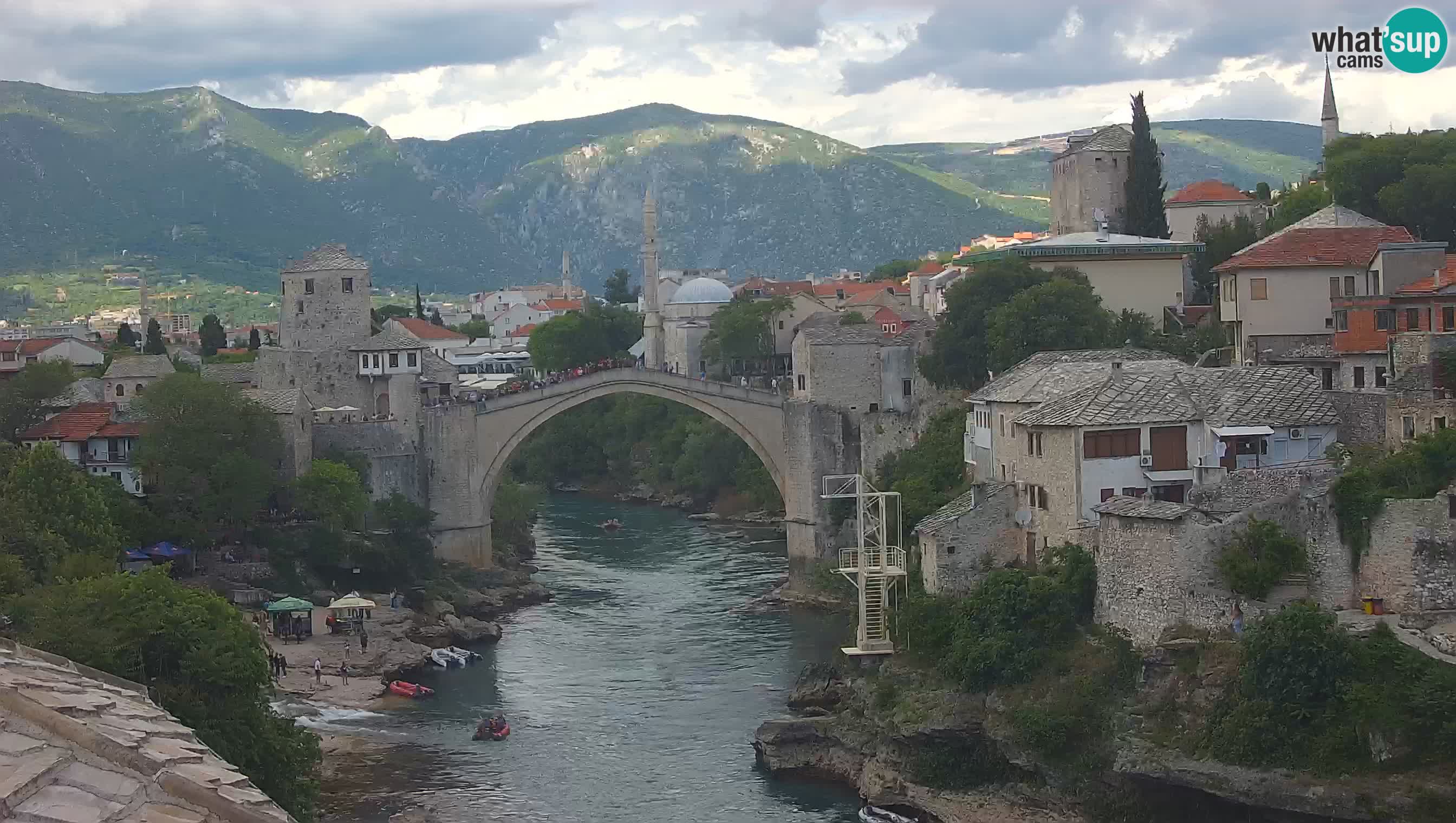 Mostar web kamera – Stari Most i rijeka Neretva – Goa Mostar