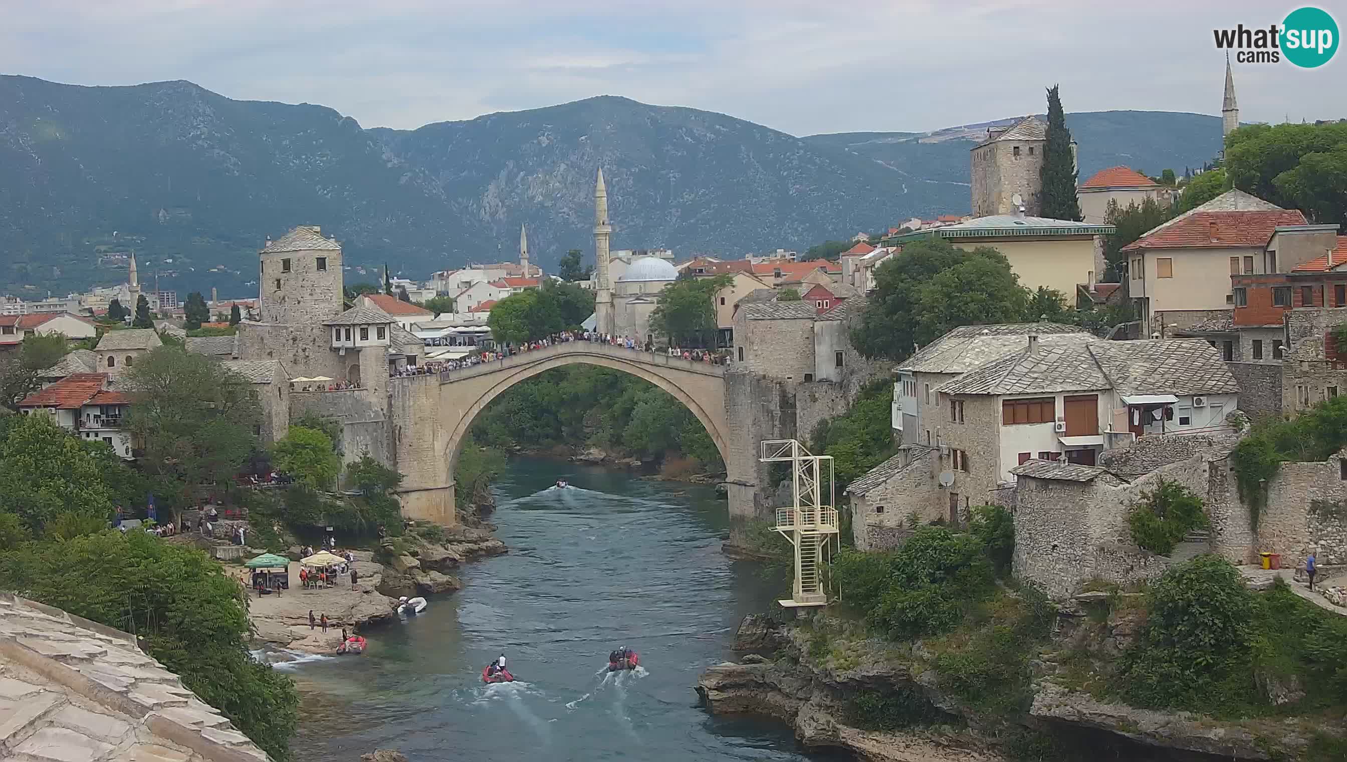 Mostar web kamera – Stari Most i rijeka Neretva – Goa Mostar