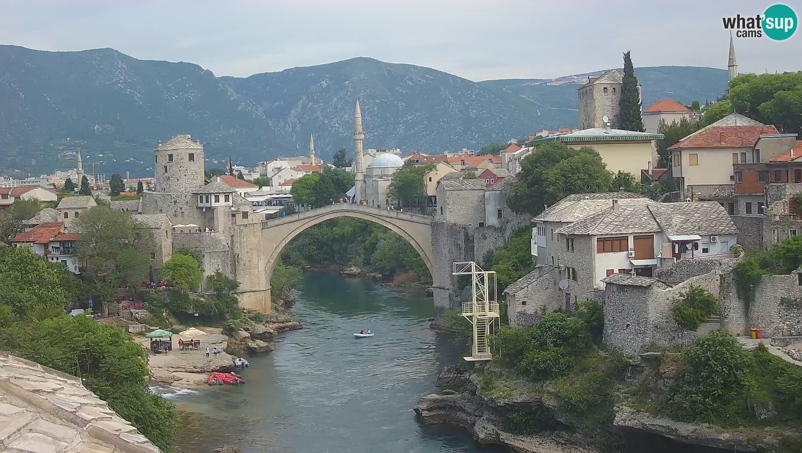 Cámara web de Mostar – El Viejo Puente sobre el río Neretva