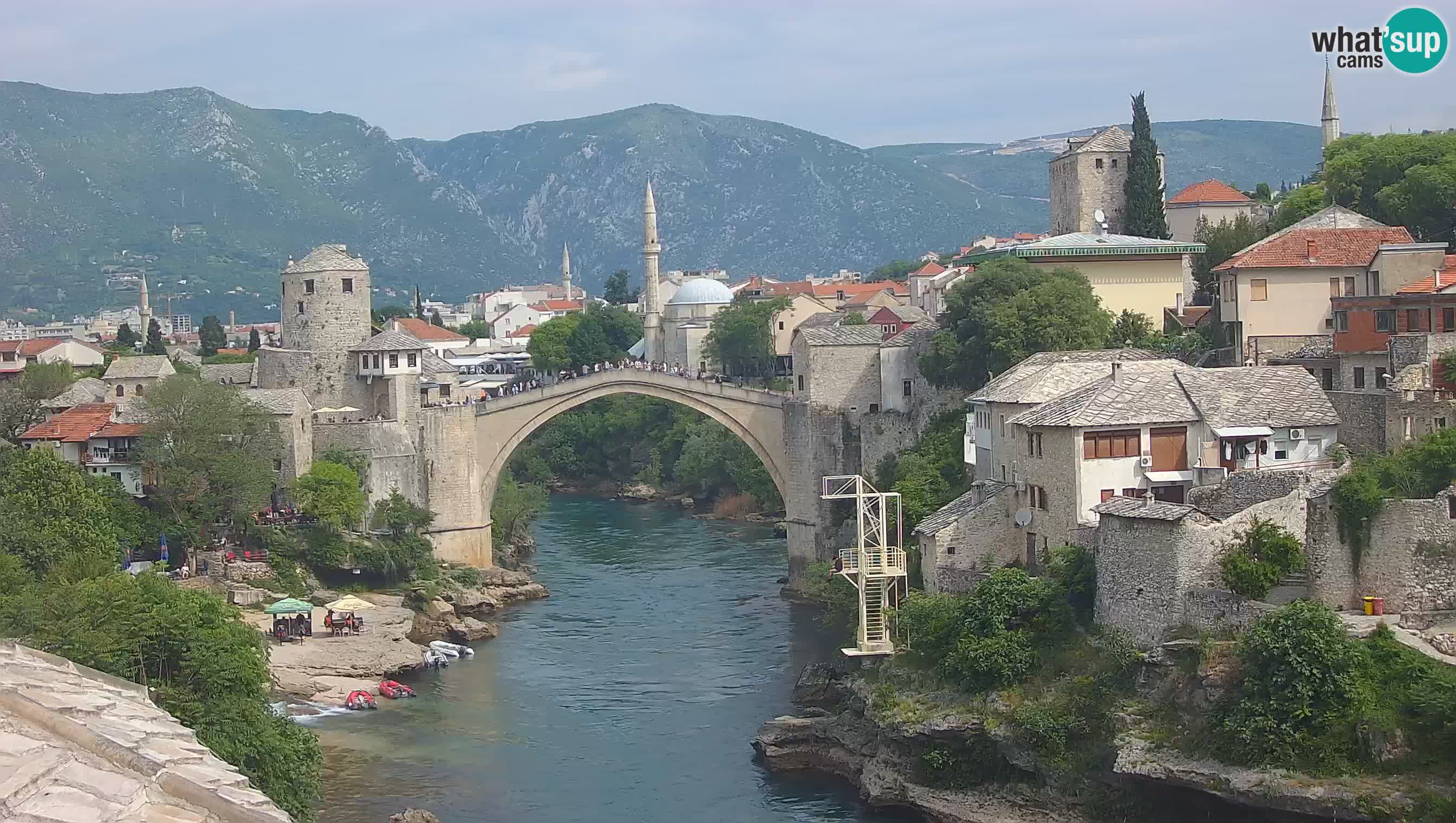 Mostar web kamera – Stari Most i rijeka Neretva – Goa Mostar