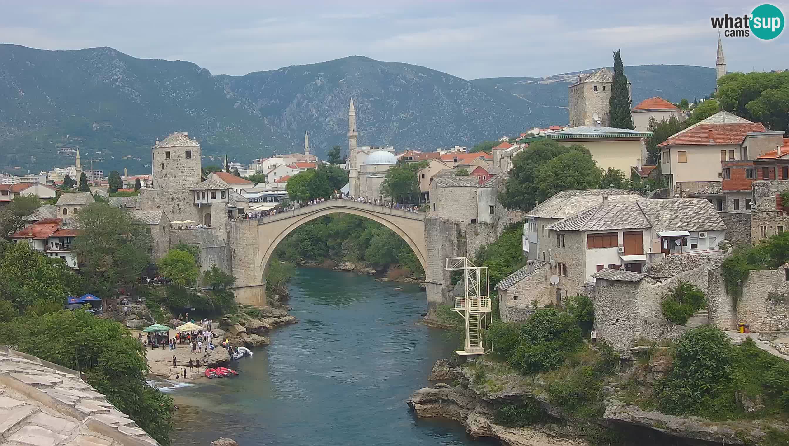 Mostar web kamera – Stari Most i rijeka Neretva – Goa Mostar