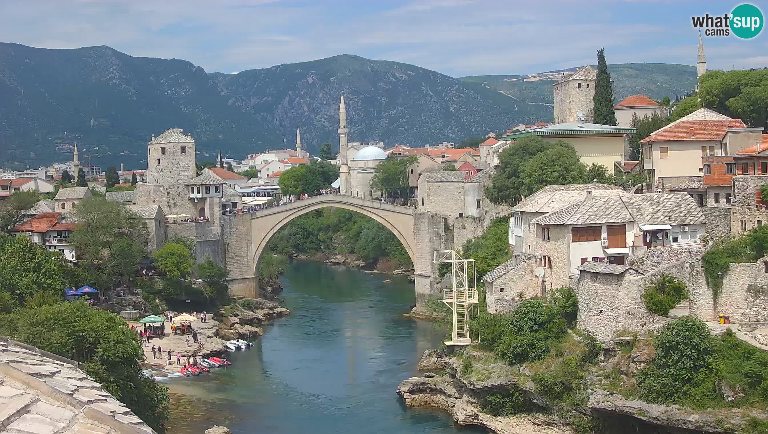 Webcam Mostar – Il Ponte Vecchio sul fiume Neretva