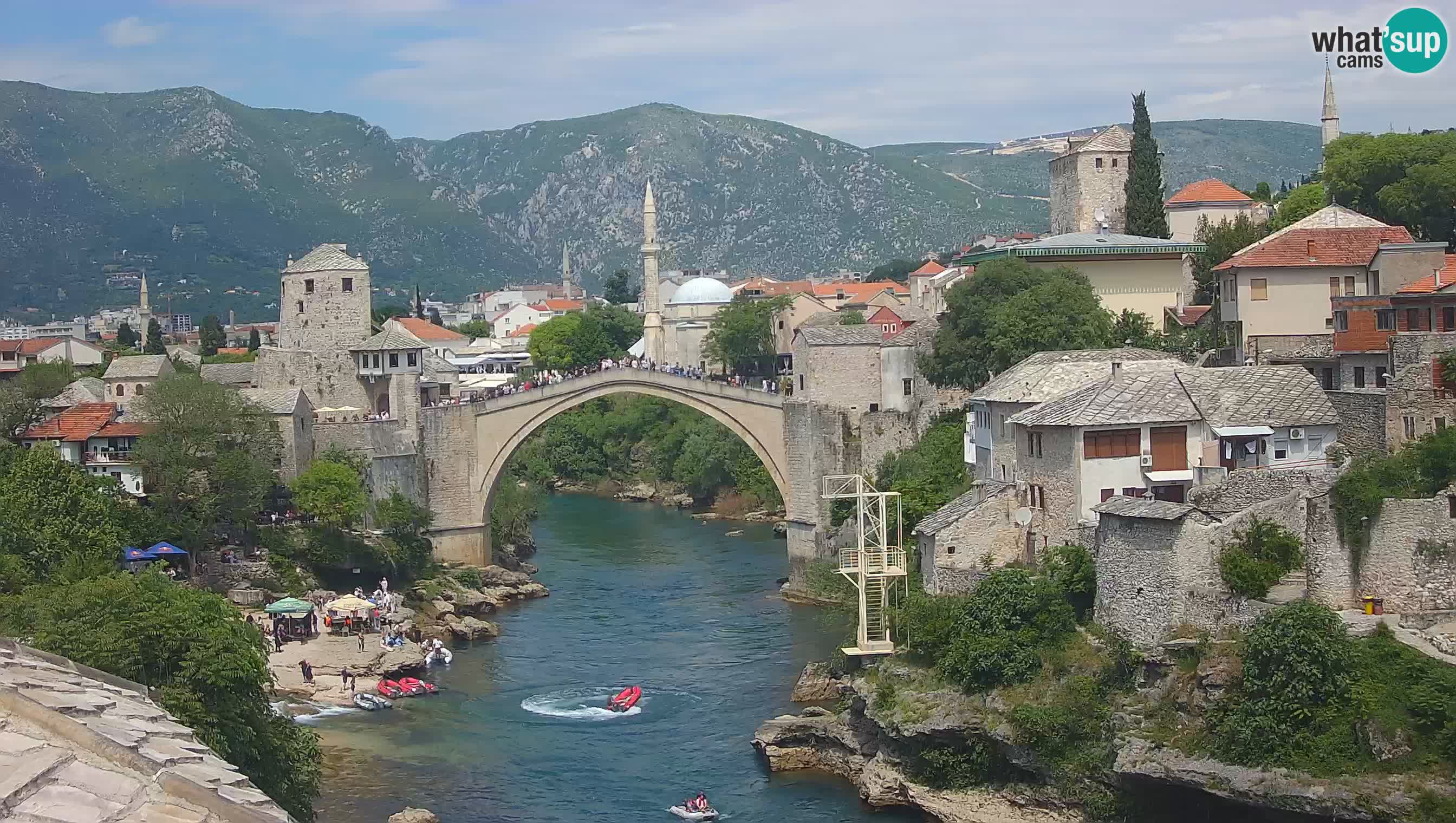 Cámara web de Mostar – El Viejo Puente sobre el río Neretva