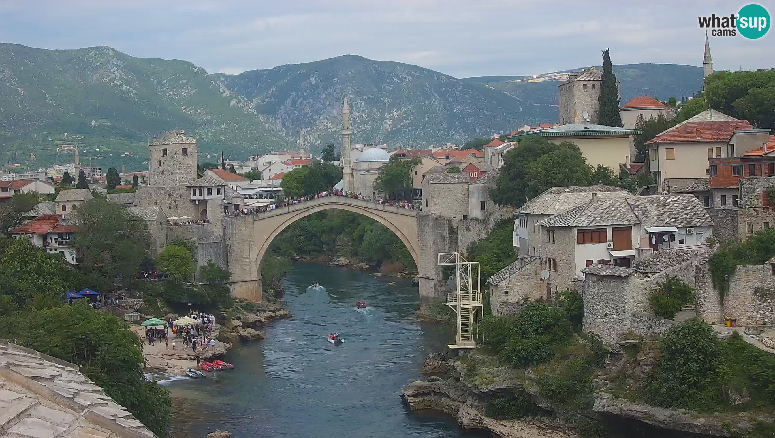 Mostar web kamera – Stari Most i rijeka Neretva – Goa Mostar