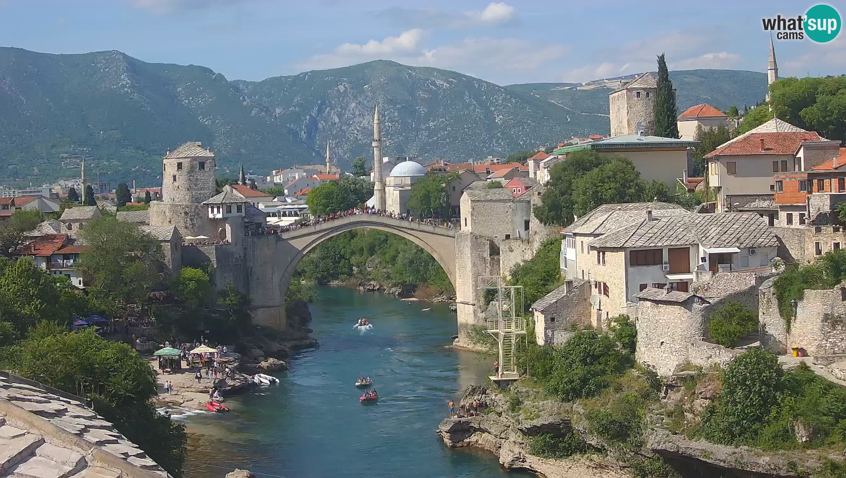 Mostar webcam – LIVE Old Bridge and Neretva river