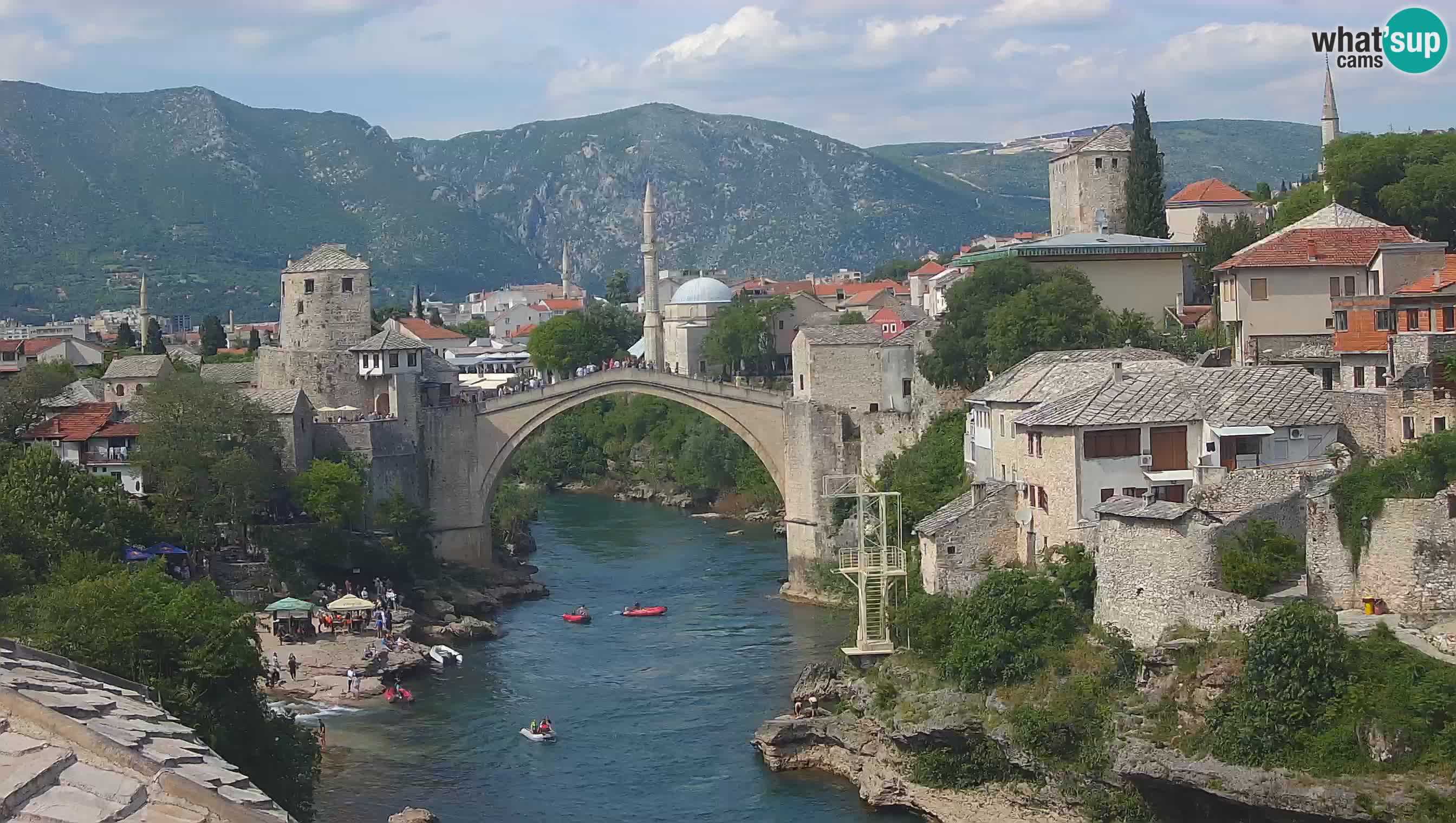 Mostar web kamera – Stari Most i rijeka Neretva – Goa Mostar