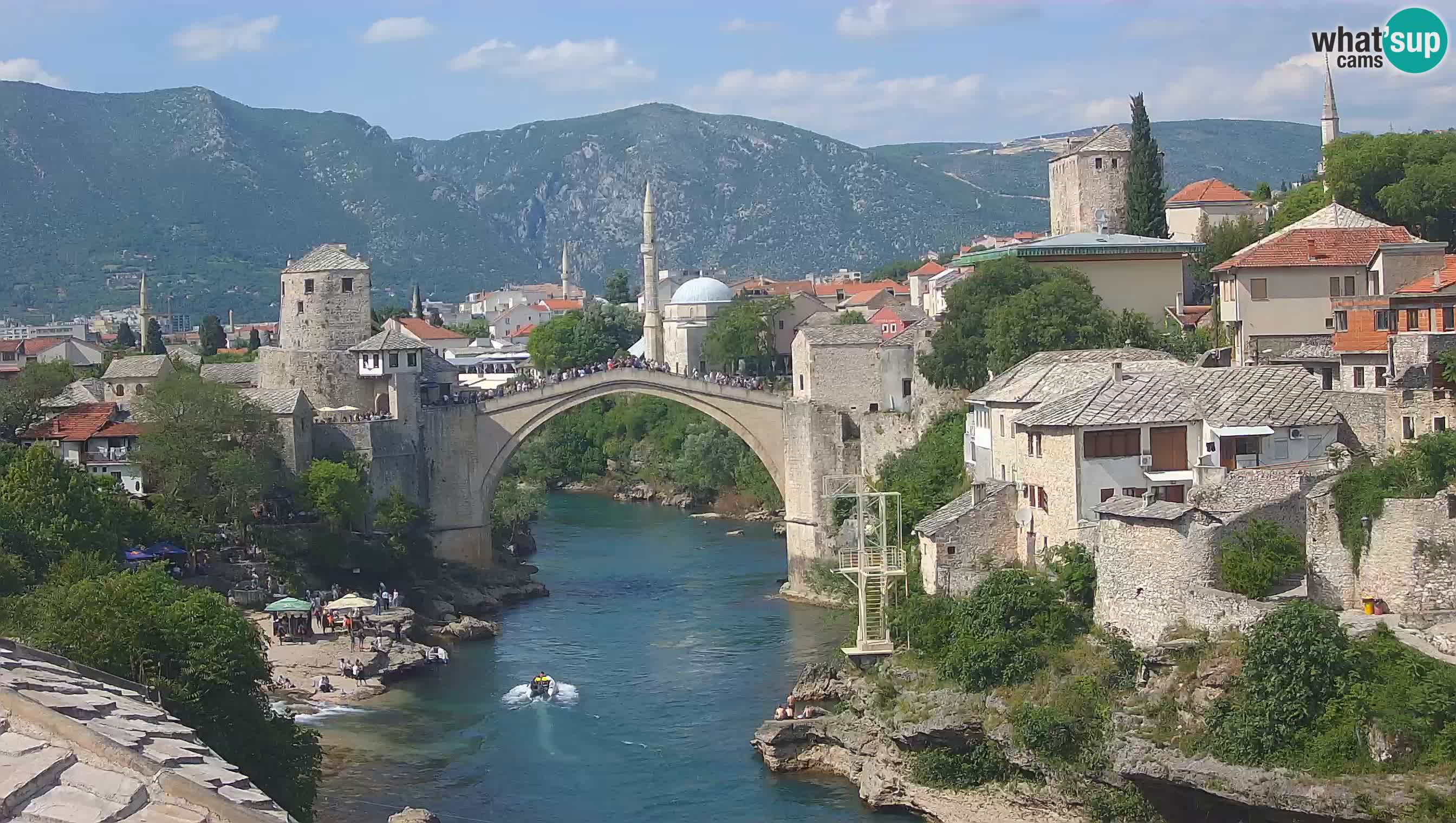 Mostar web kamera – Stari Most i rijeka Neretva – Goa Mostar