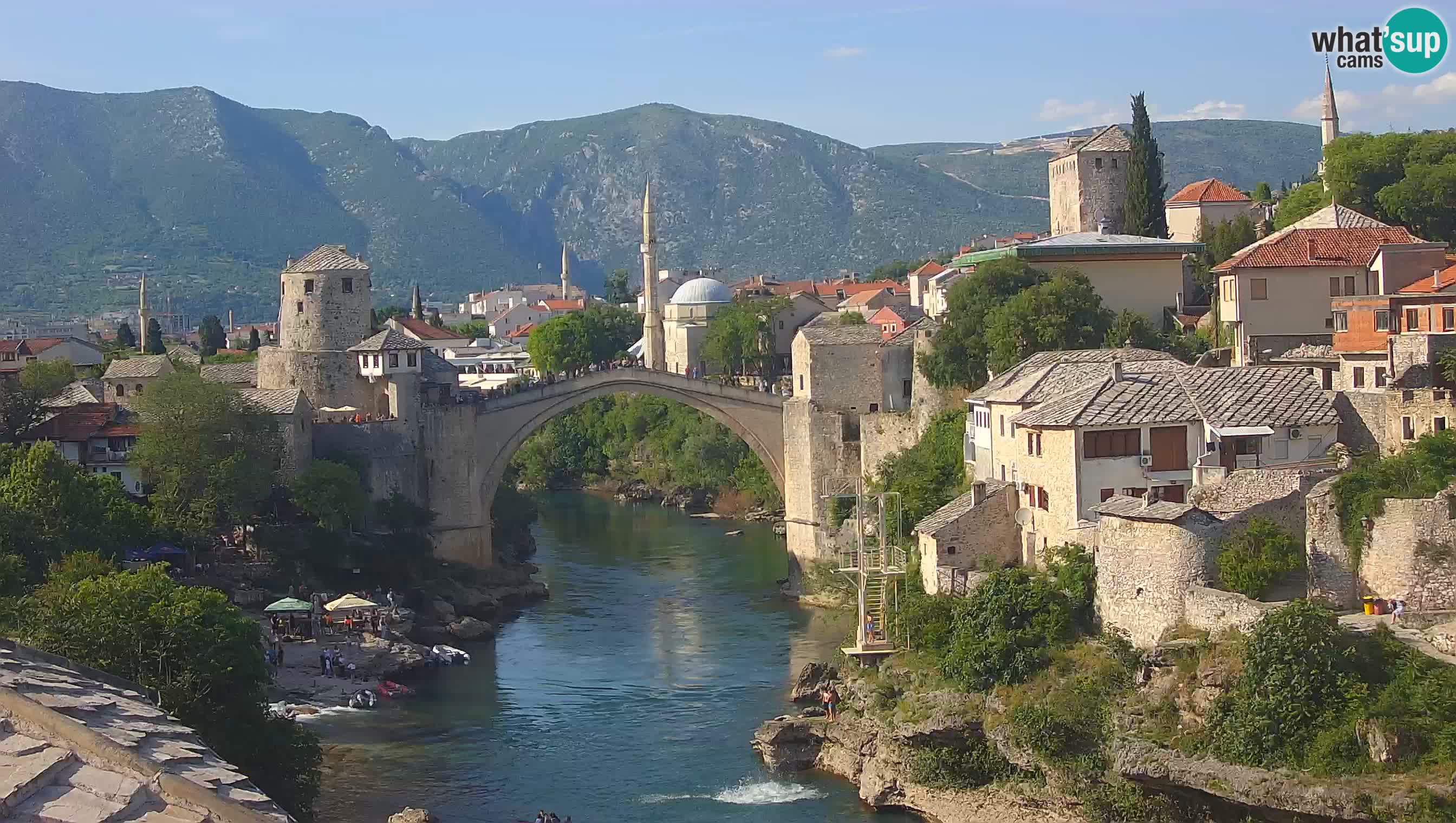 Cámara web de Mostar – El Viejo Puente sobre el río Neretva