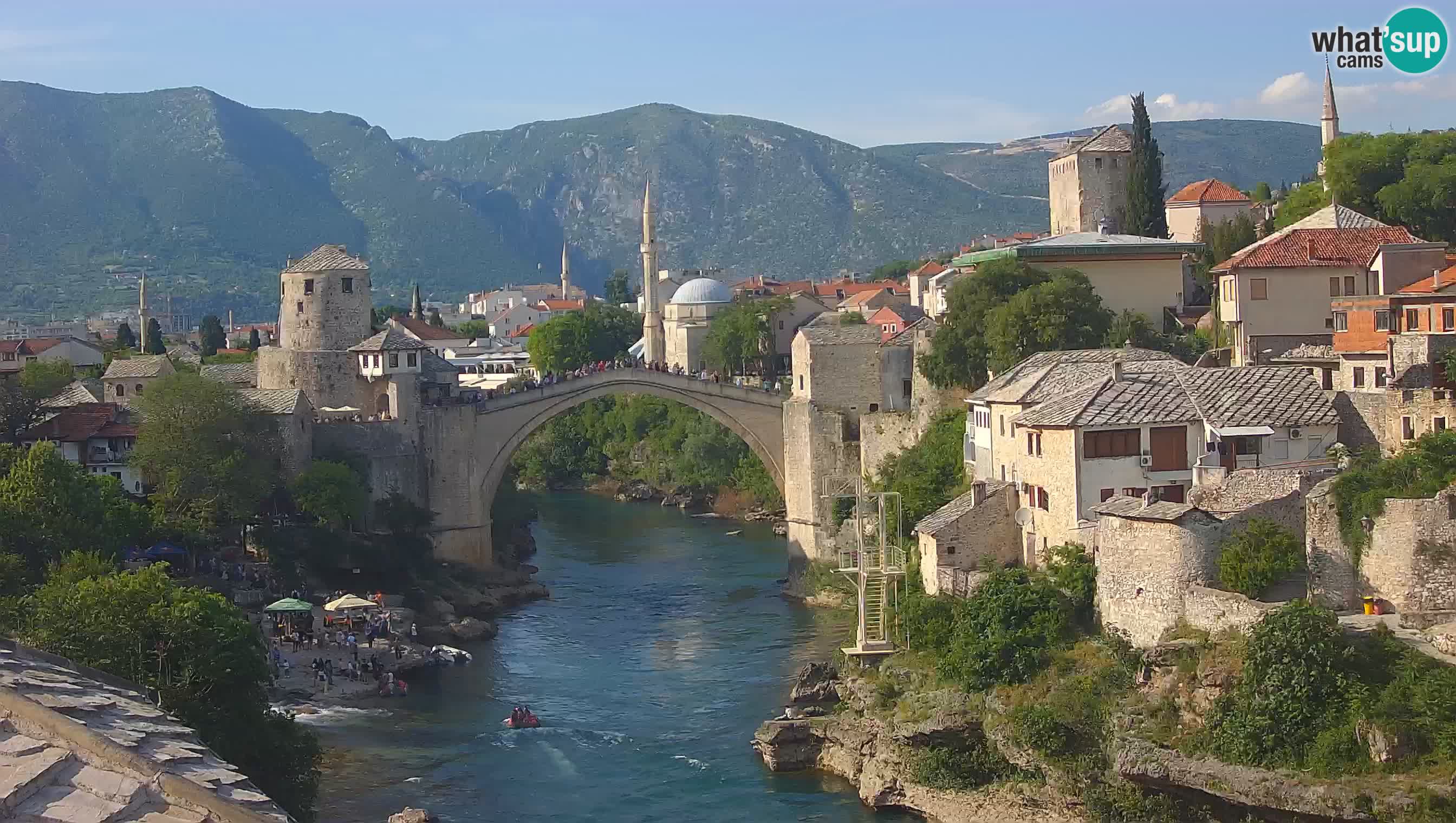 Webcam de Mostar – Le Vieux Pont sur la rivière Neretva