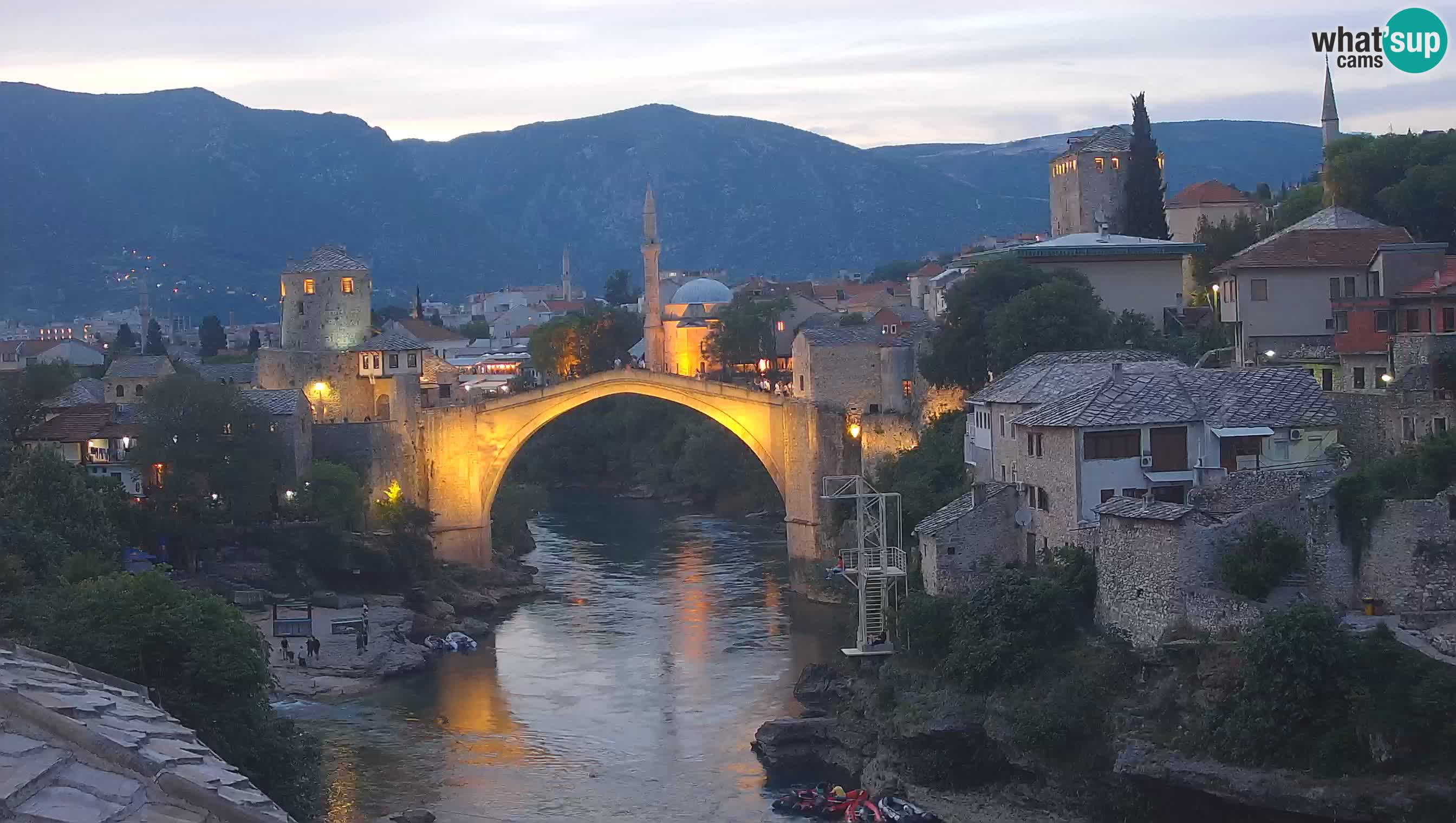 Webcam Mostar – Il Ponte Vecchio sul fiume Neretva