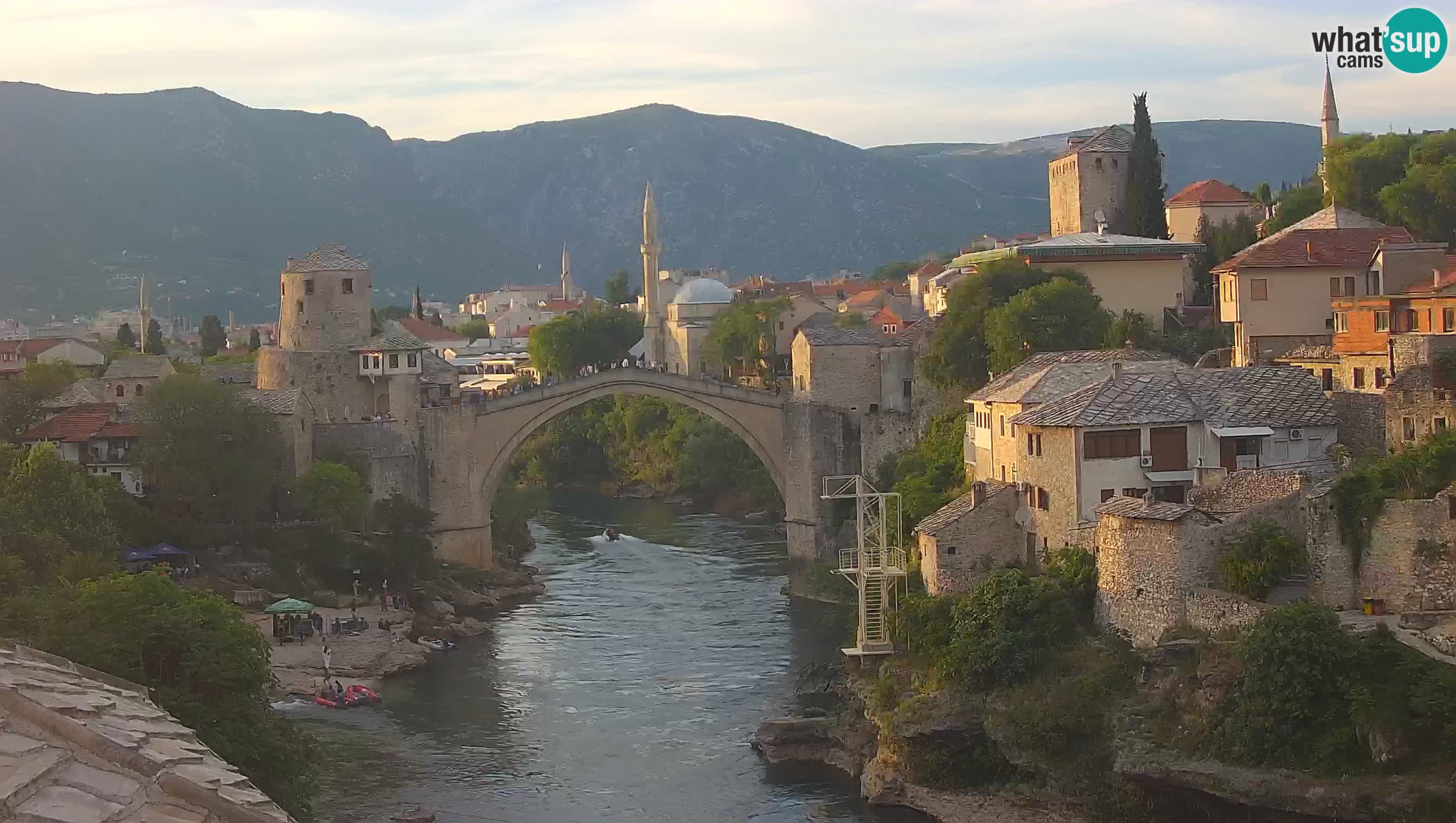 Cámara web de Mostar – El Viejo Puente sobre el río Neretva