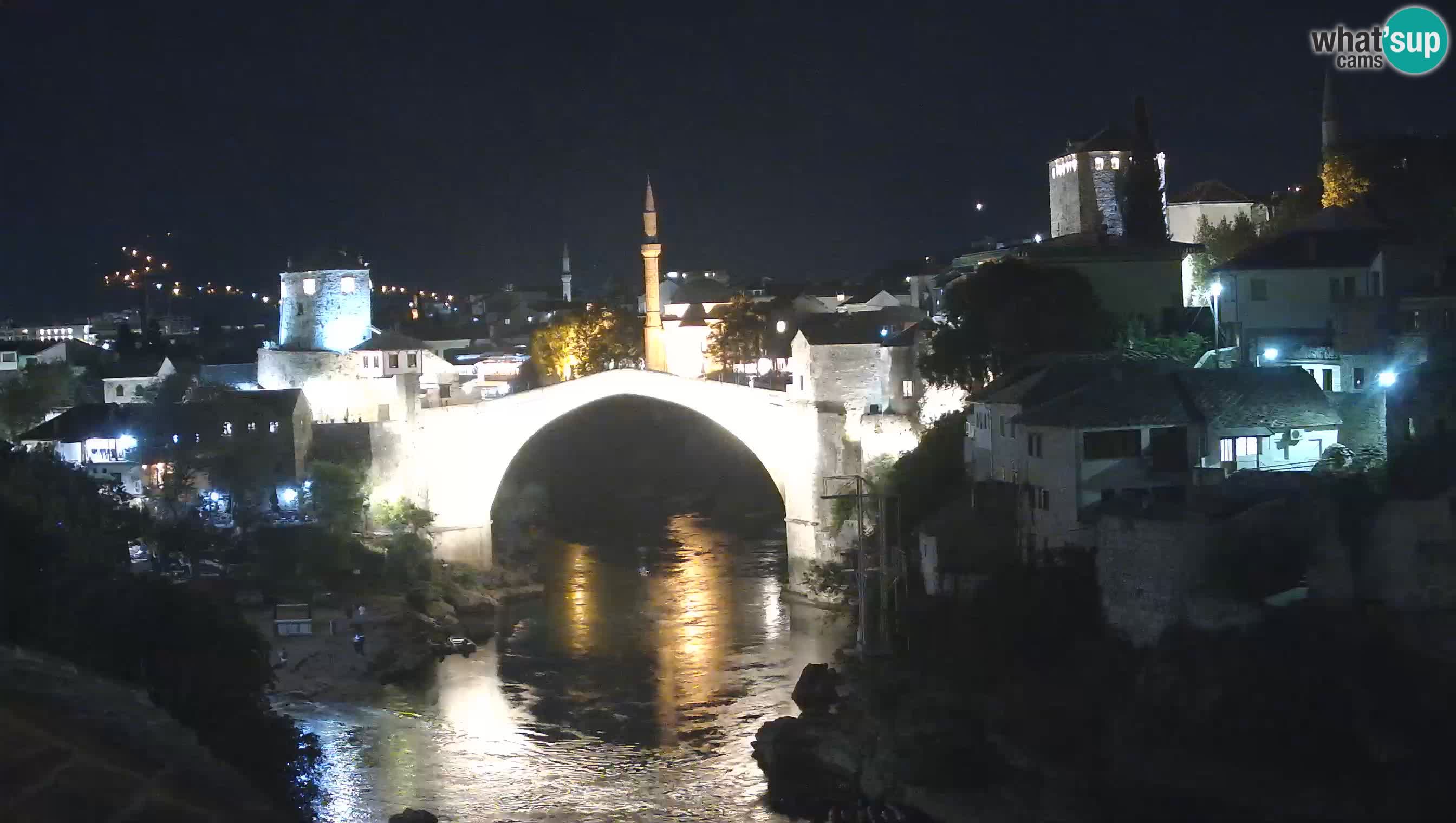Webcam de Mostar – Le Vieux Pont sur la rivière Neretva
