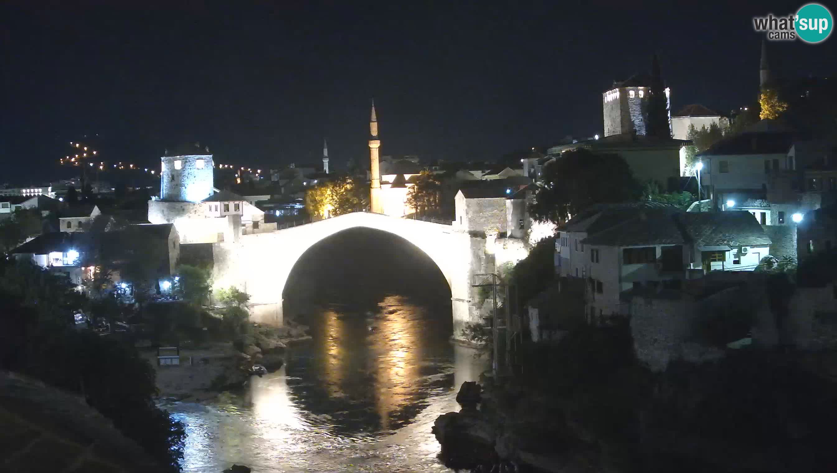Webcam de Mostar – Le Vieux Pont sur la rivière Neretva