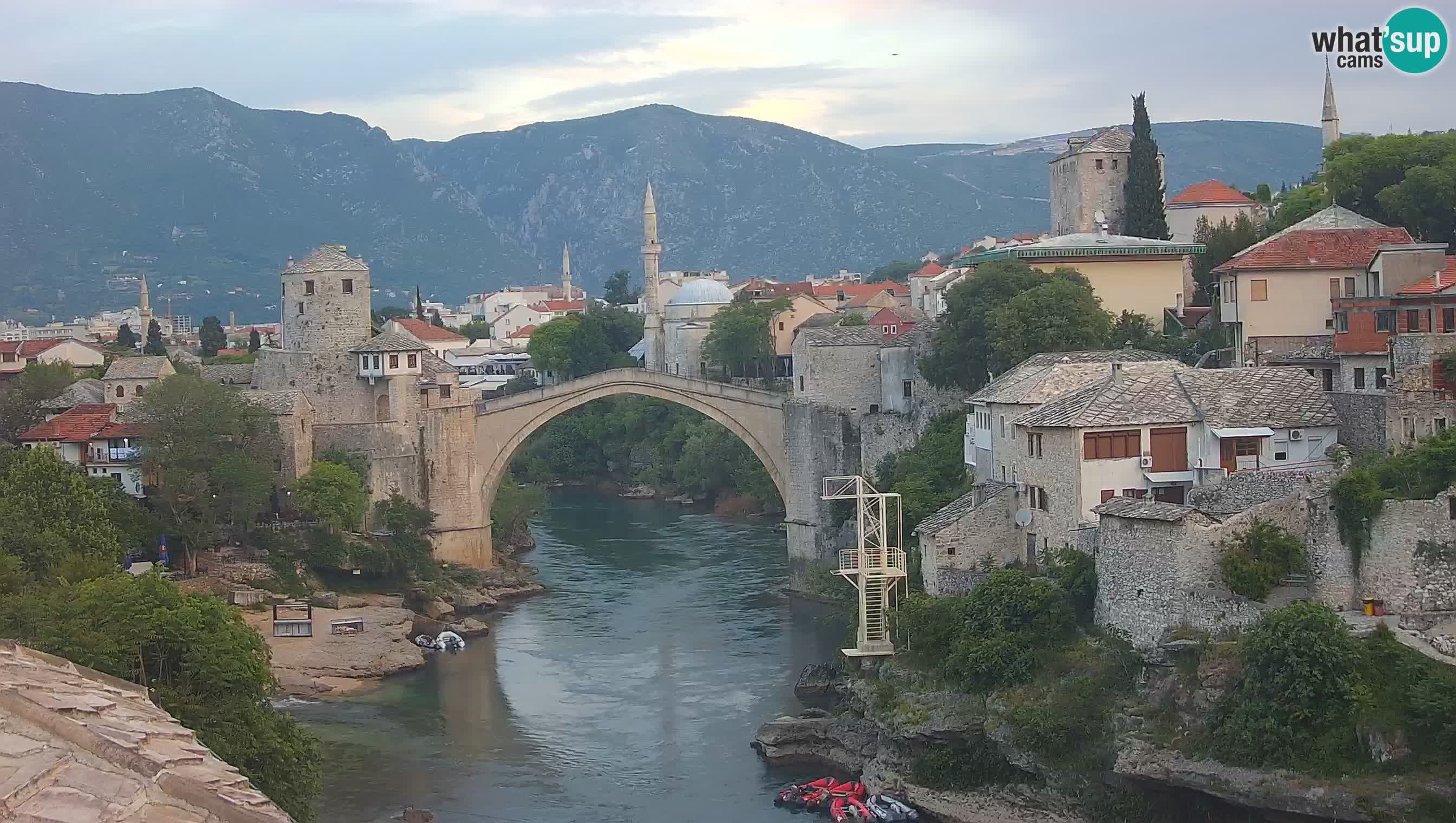 Cámara web de Mostar – El Viejo Puente sobre el río Neretva