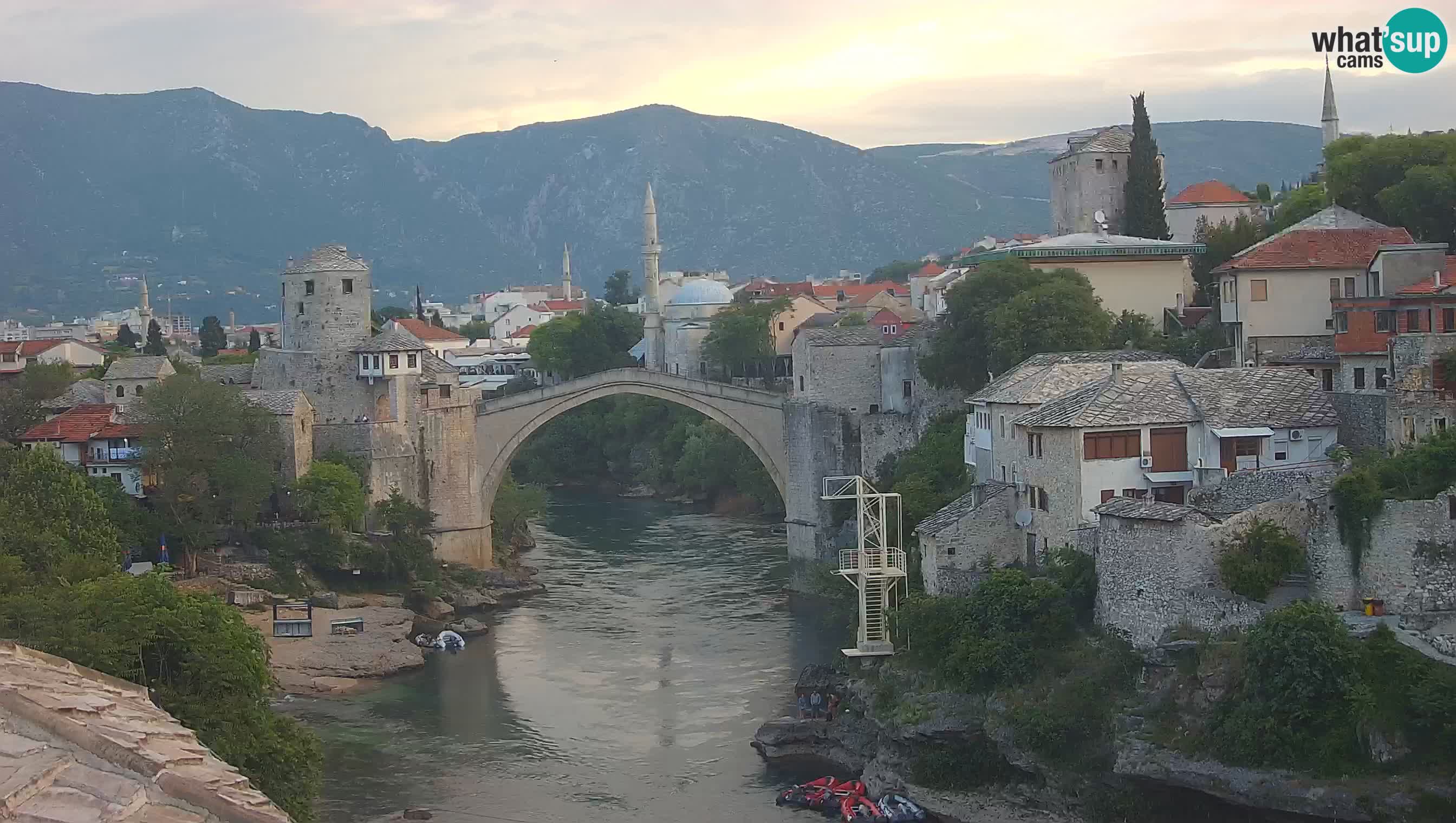Cámara web de Mostar – El Viejo Puente sobre el río Neretva