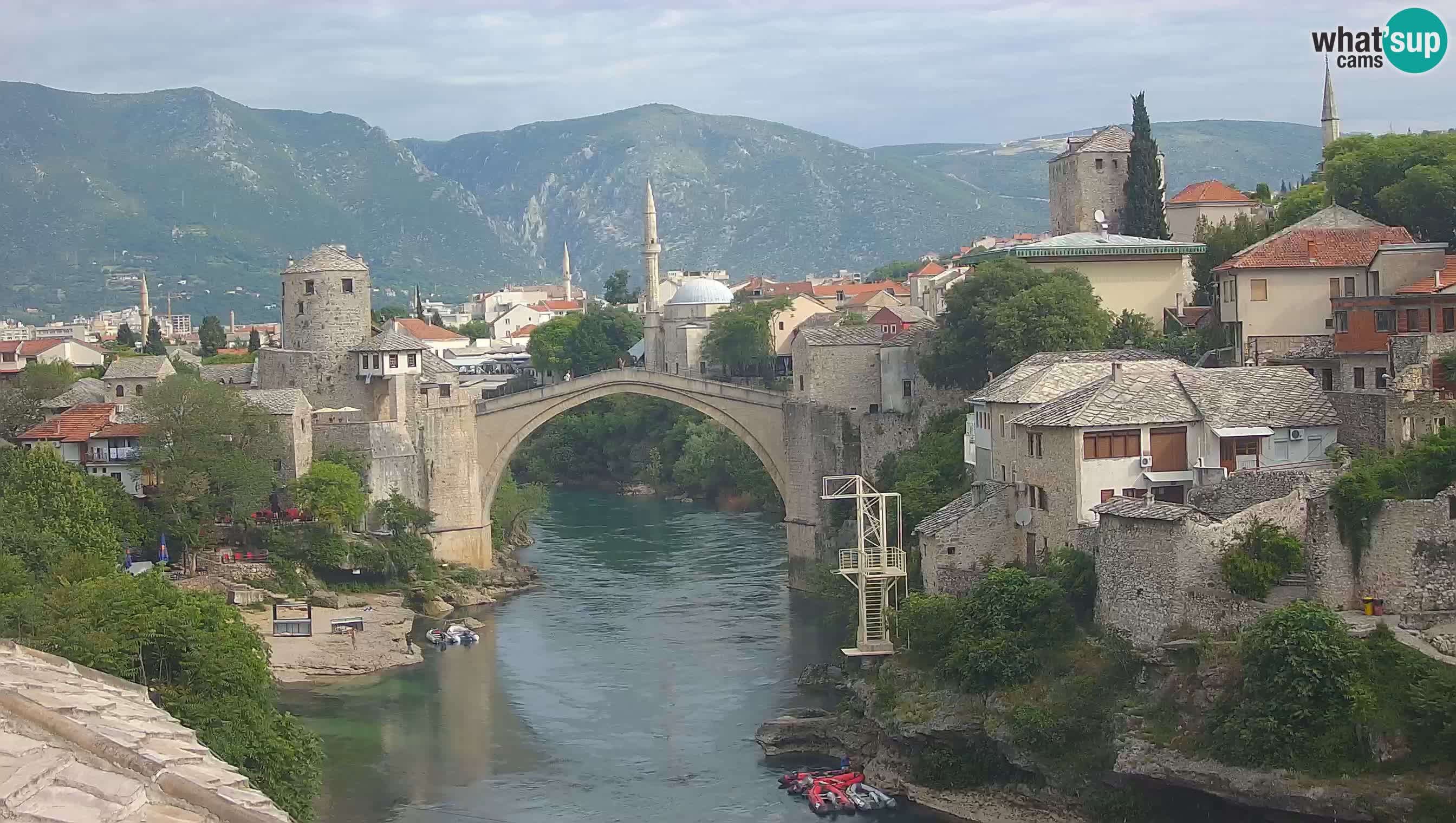 Mostar web kamera – Stari Most i rijeka Neretva – Goa Mostar