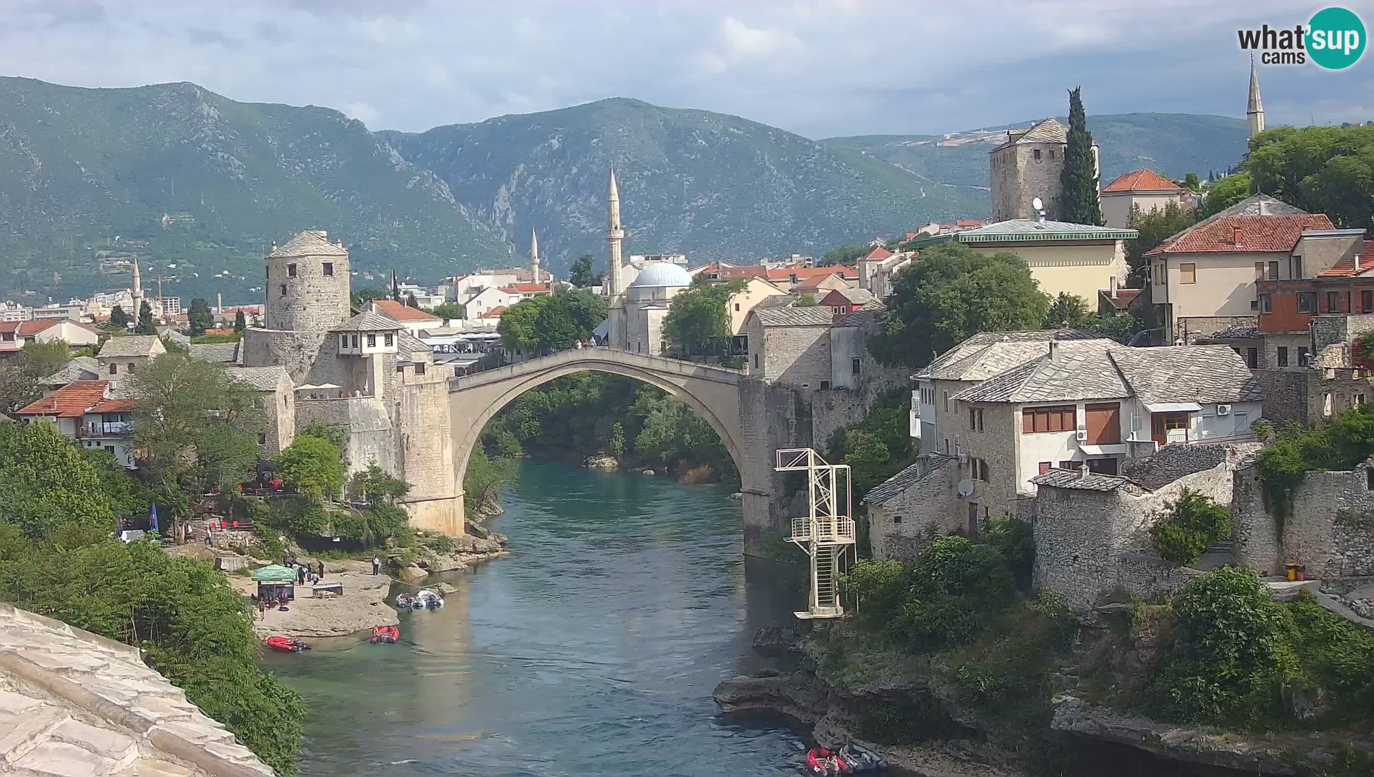 Mostar web kamera – Stari Most i rijeka Neretva – Goa Mostar