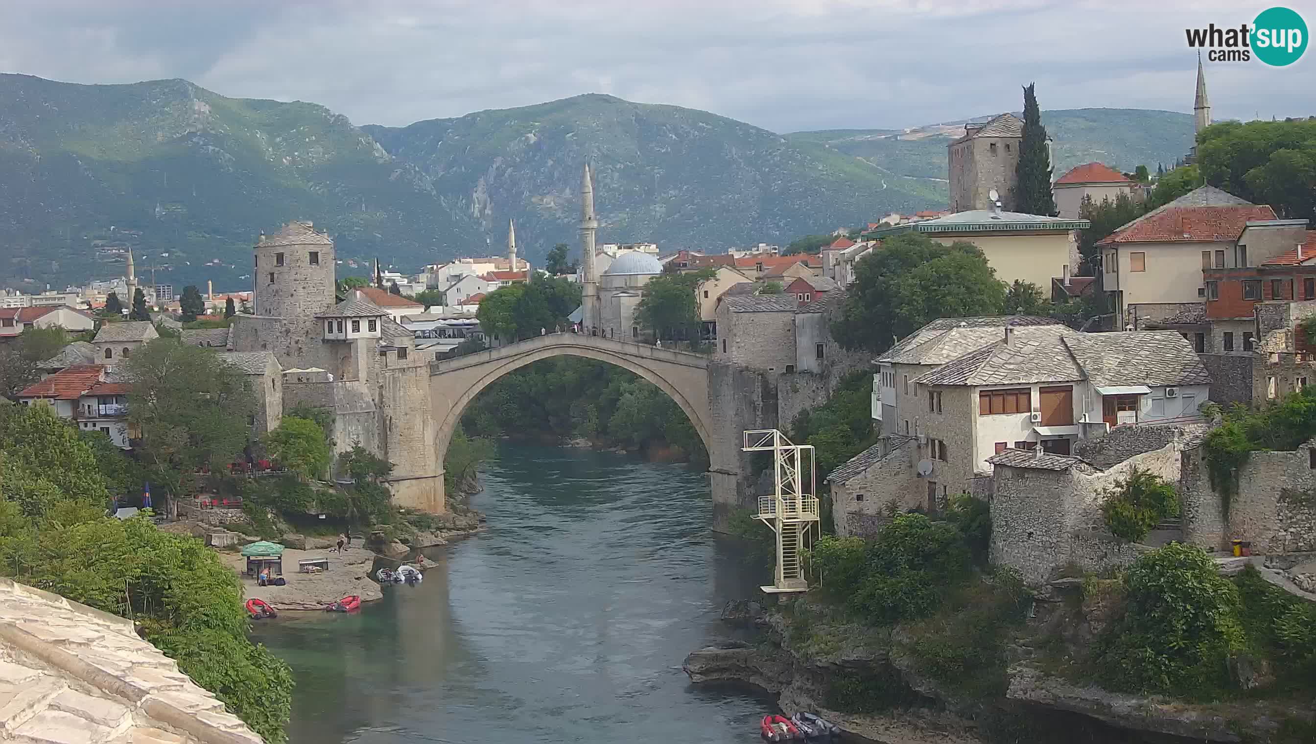 Mostar web kamera – Stari Most i rijeka Neretva – Goa Mostar