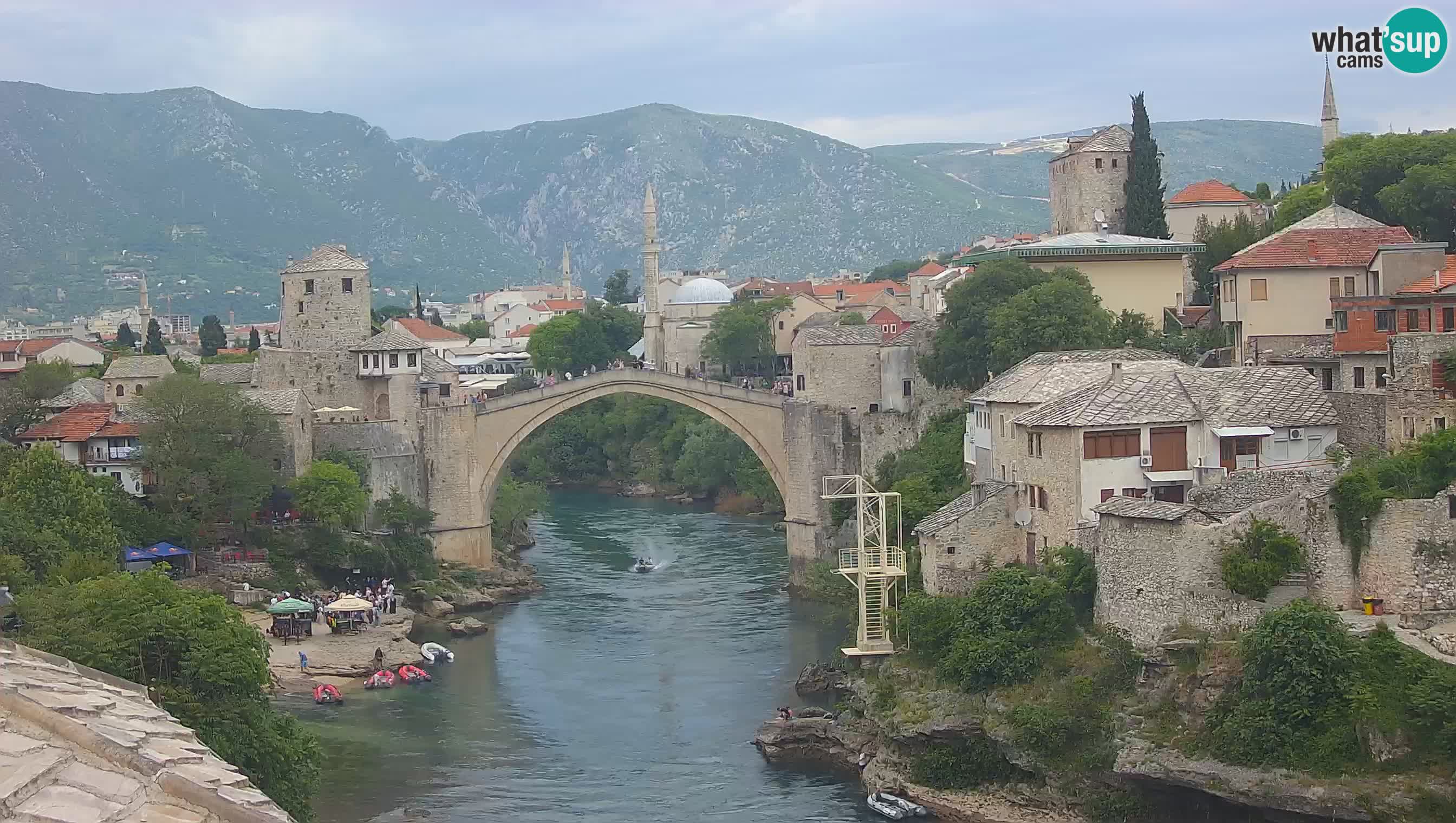 Cámara web de Mostar – El Viejo Puente sobre el río Neretva