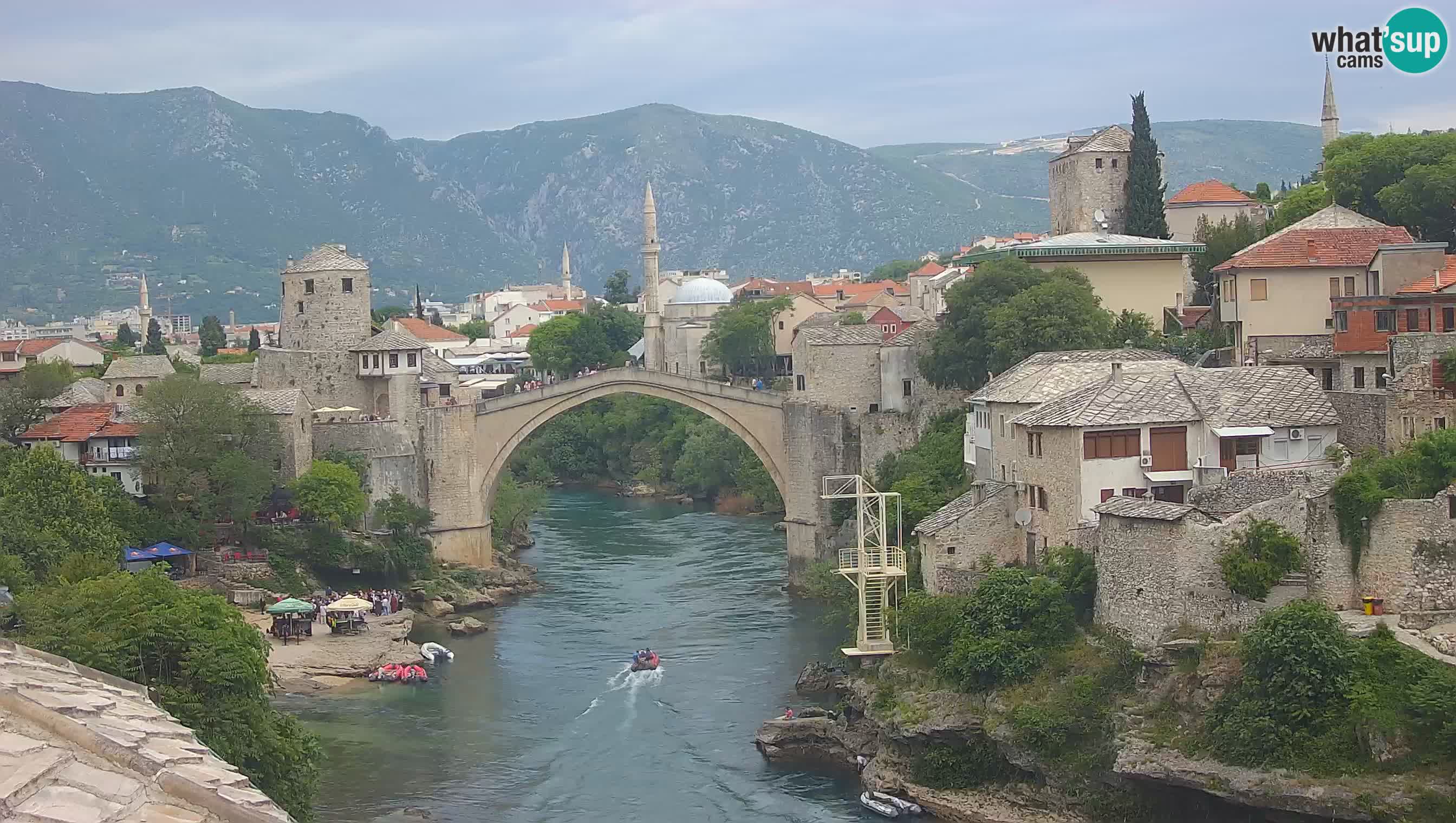 Cámara web de Mostar – El Viejo Puente sobre el río Neretva