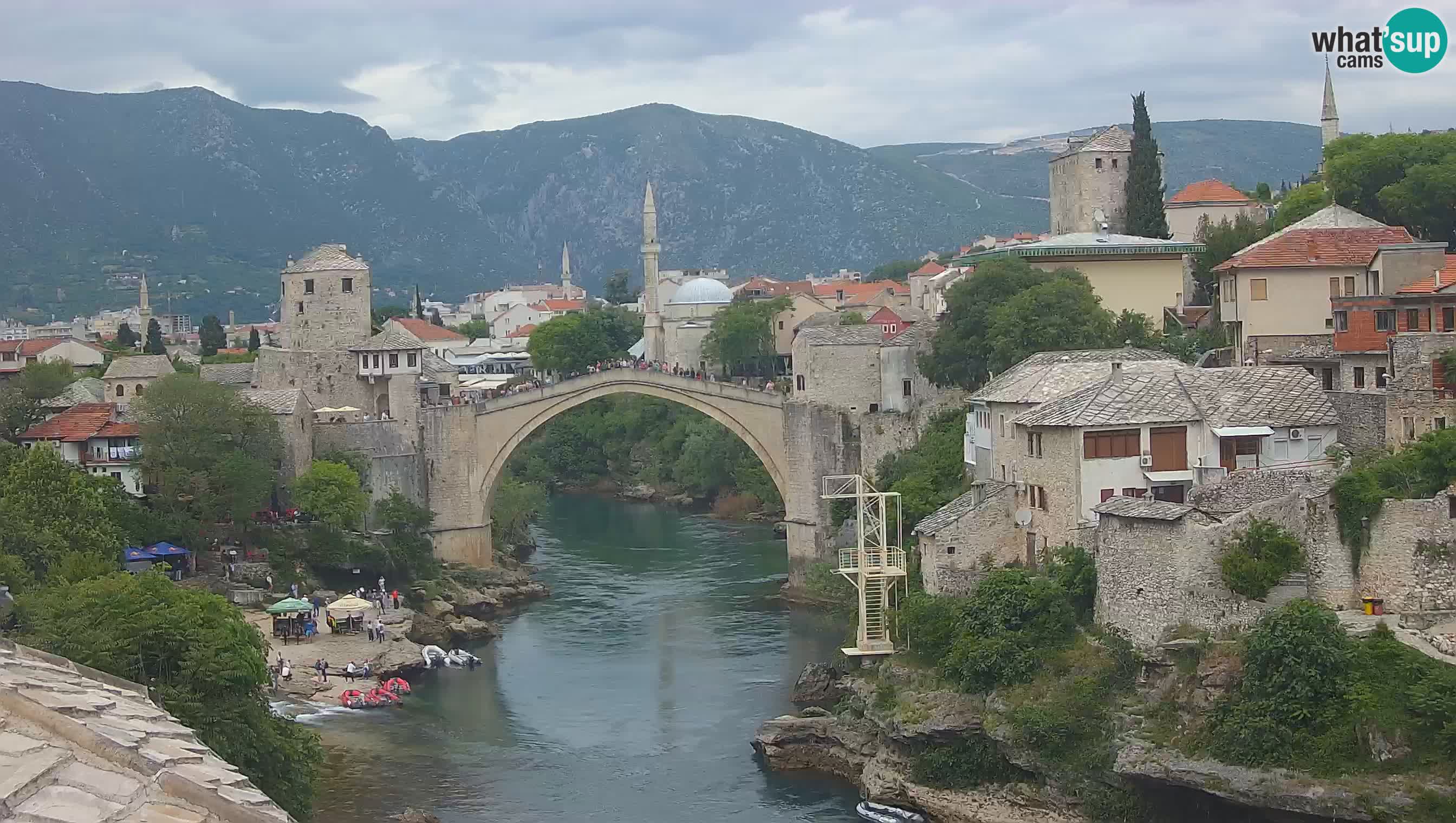 Mostar web kamera – Stari Most i rijeka Neretva – Goa Mostar