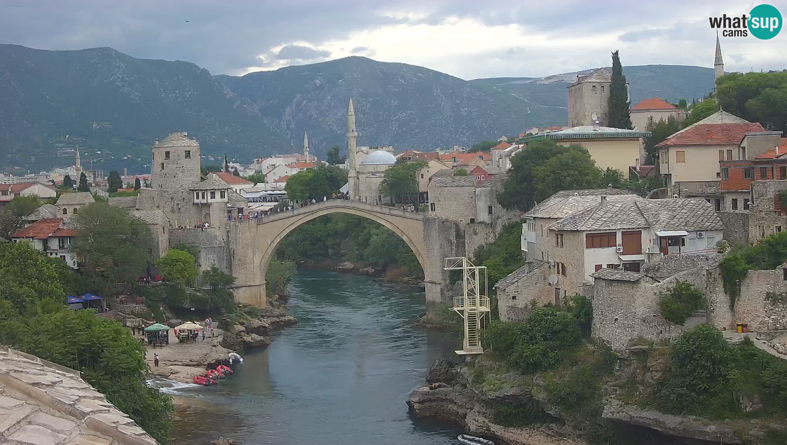 Webcam Mostar – Il Ponte Vecchio sul fiume Neretva