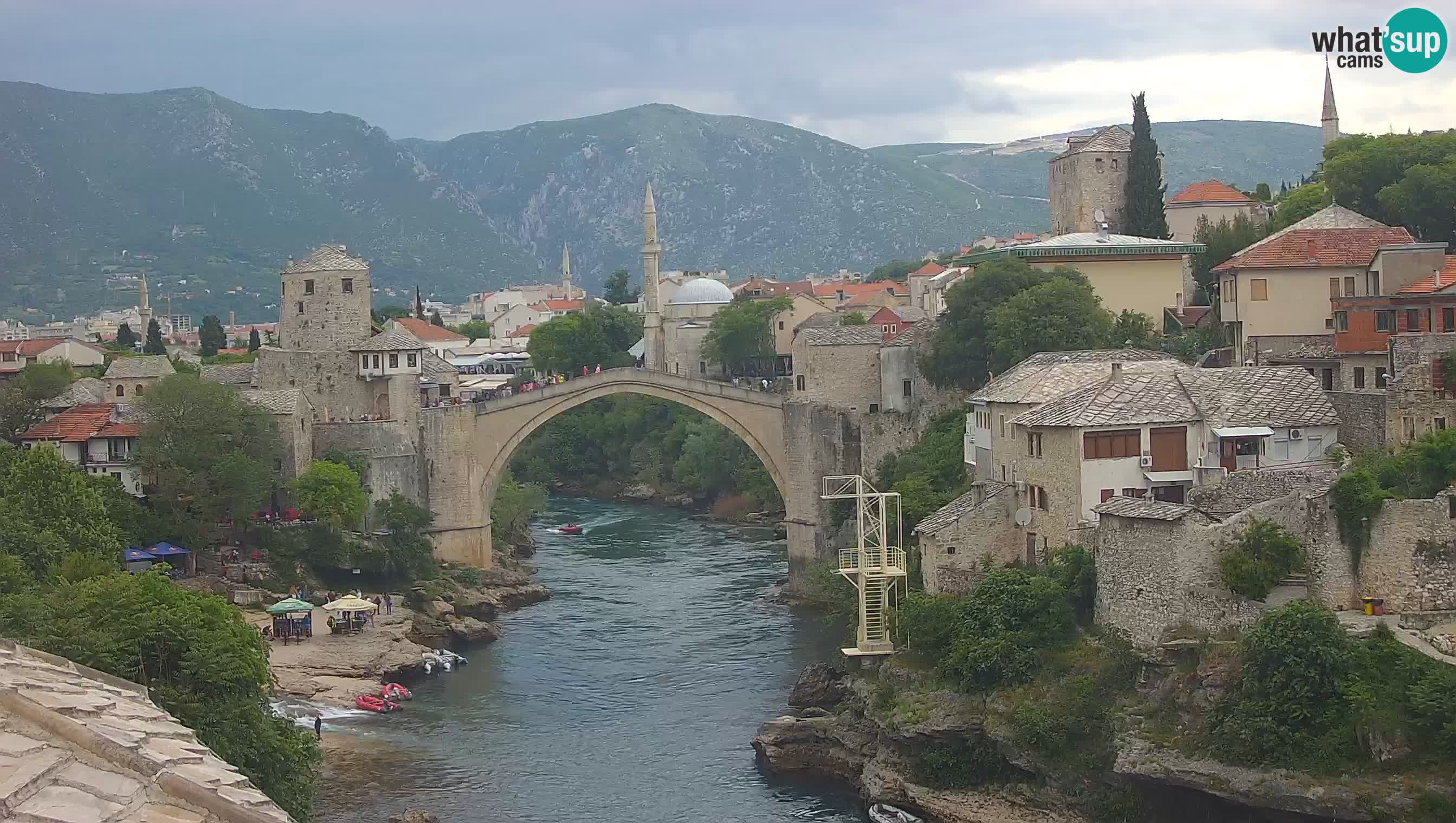 Cámara web de Mostar – El Viejo Puente sobre el río Neretva