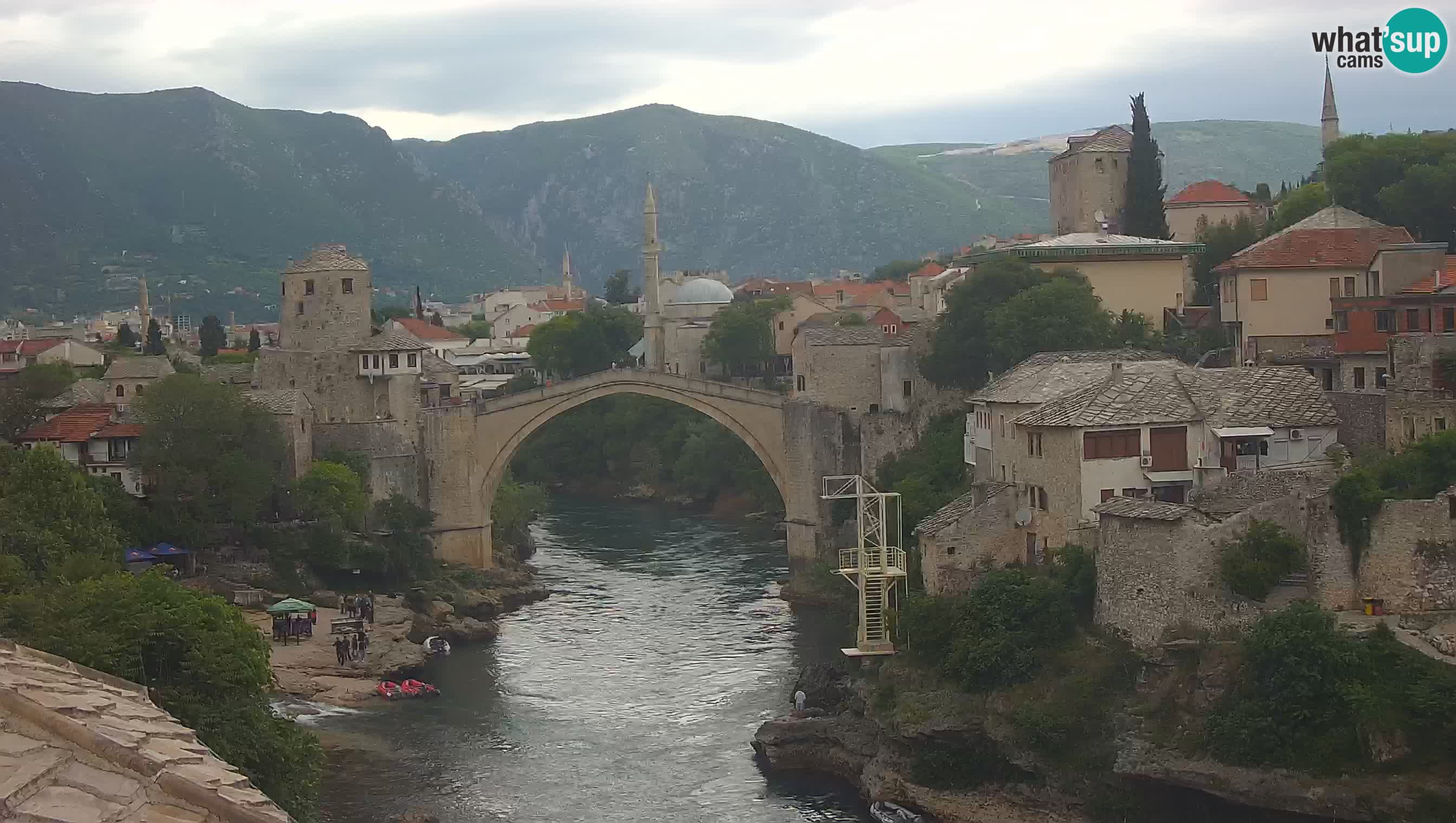 Cámara web de Mostar – El Viejo Puente sobre el río Neretva